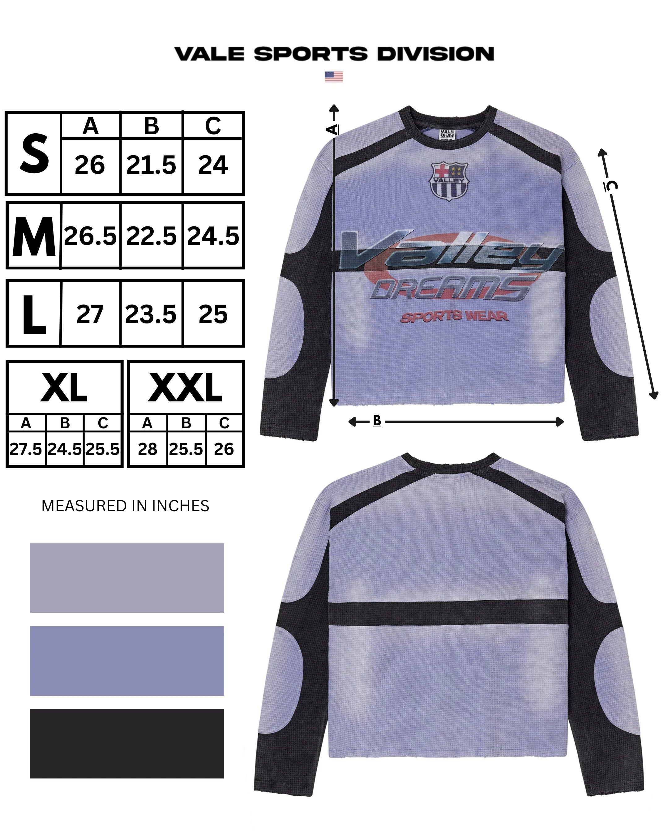 Vale "Motocroxxx" Blueberry Thermal Long Sleeve