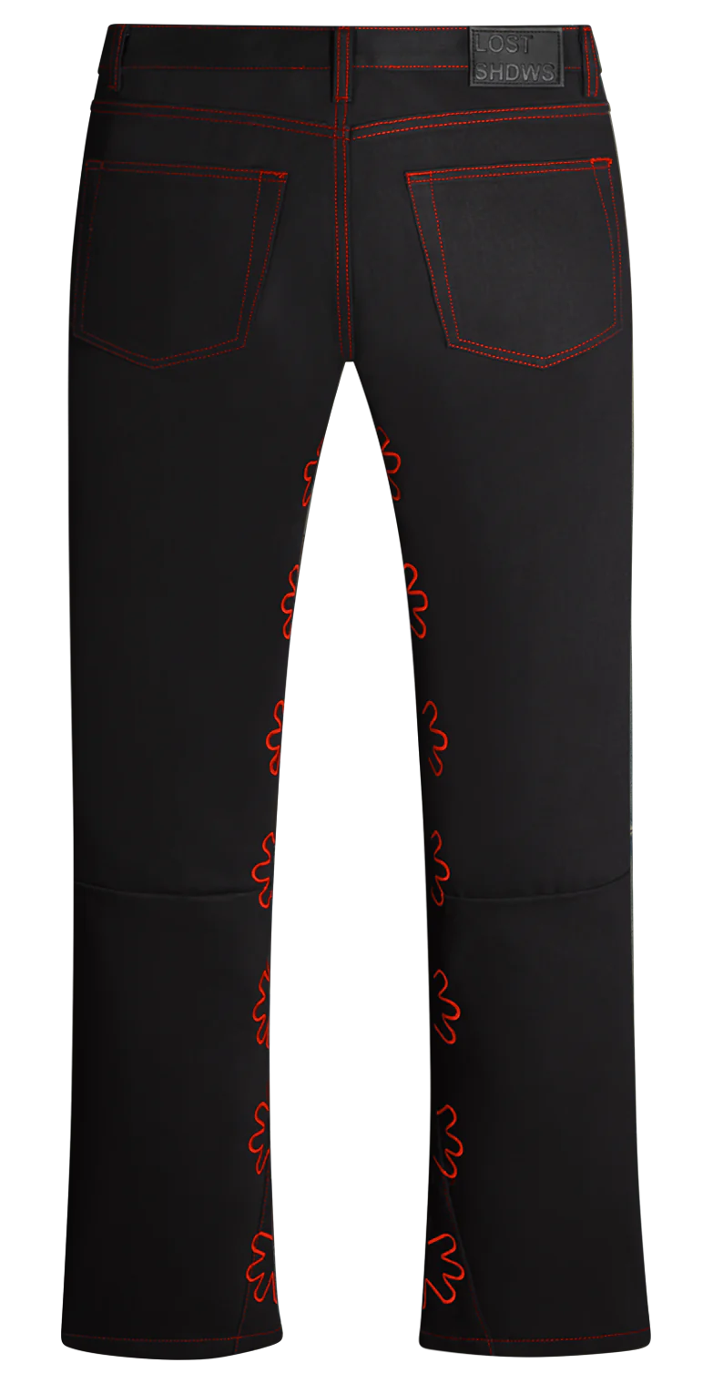 Lost SHDWS Black/Red Outline Denim