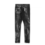 Purple Brand Silver Oil Coated Jeans