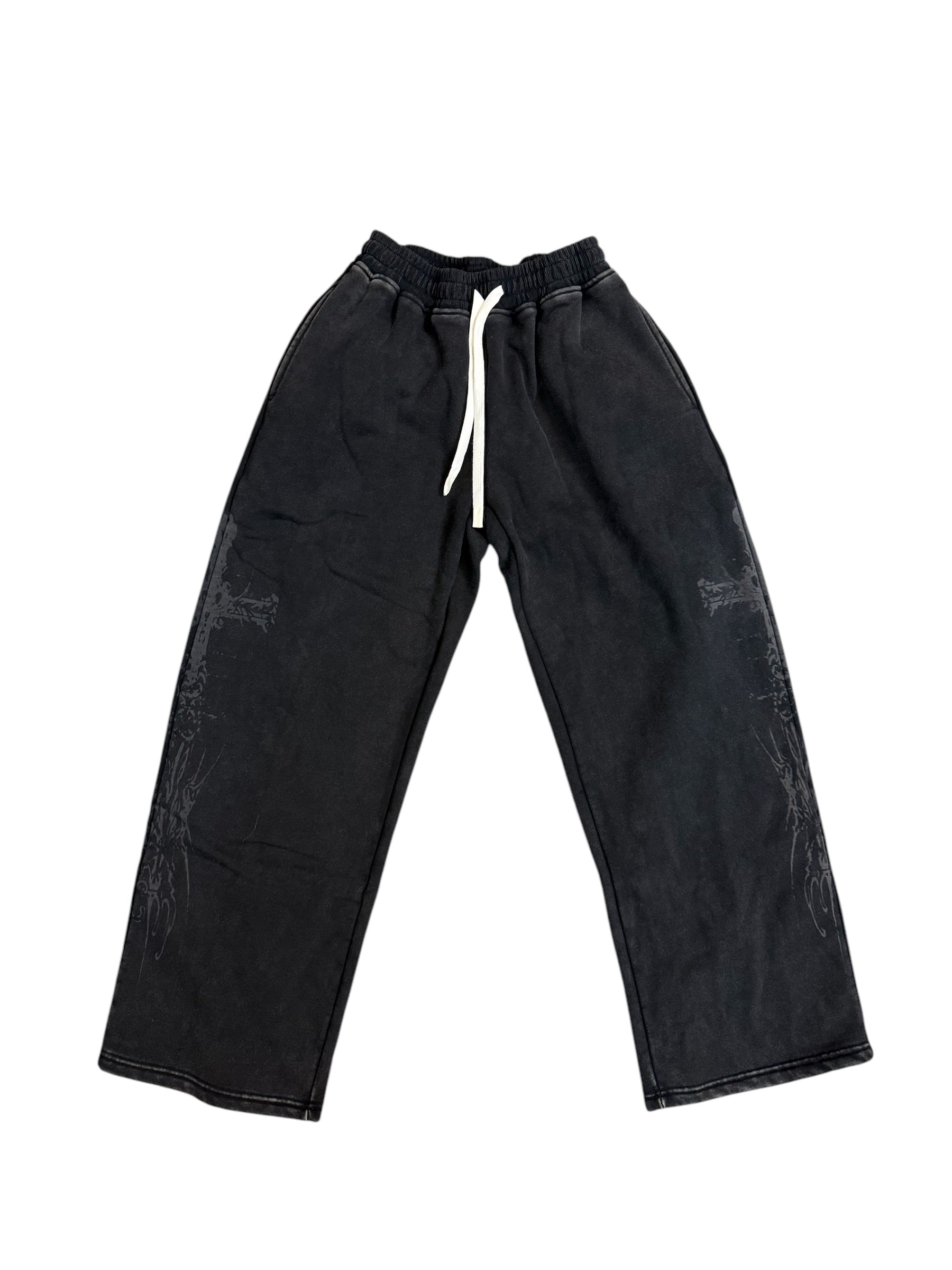 We Are Righteous "Cross" Black Sweatpants