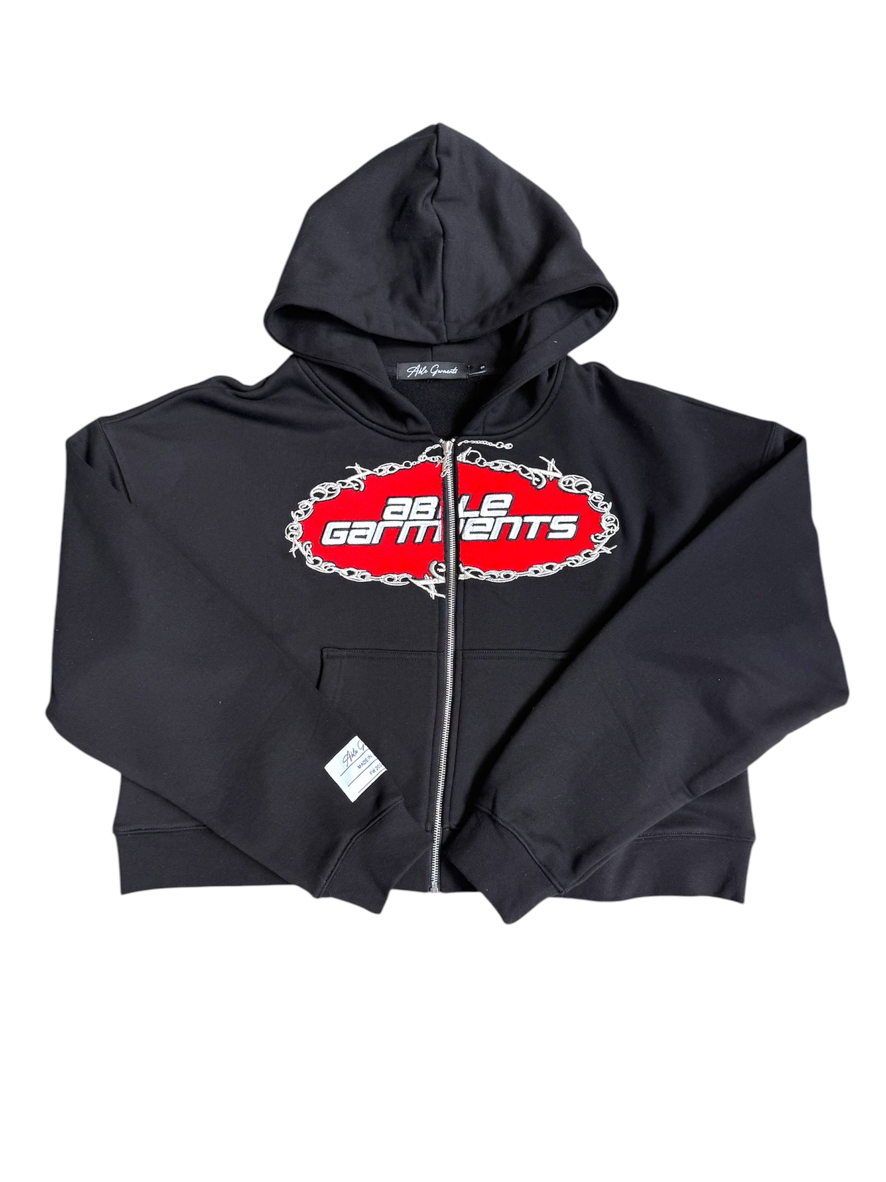 Able Garments "Chain Link" Hoodie (Black) MENS