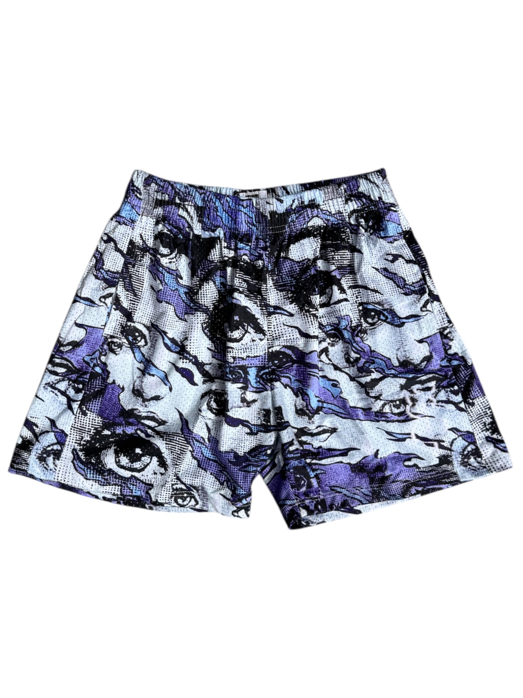 Just Pierre "White/Purple" Mesh Shorts