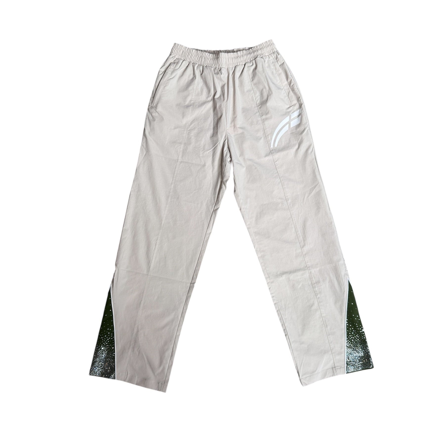 RVS Labs Cream / Green "Astral" Zip Pants