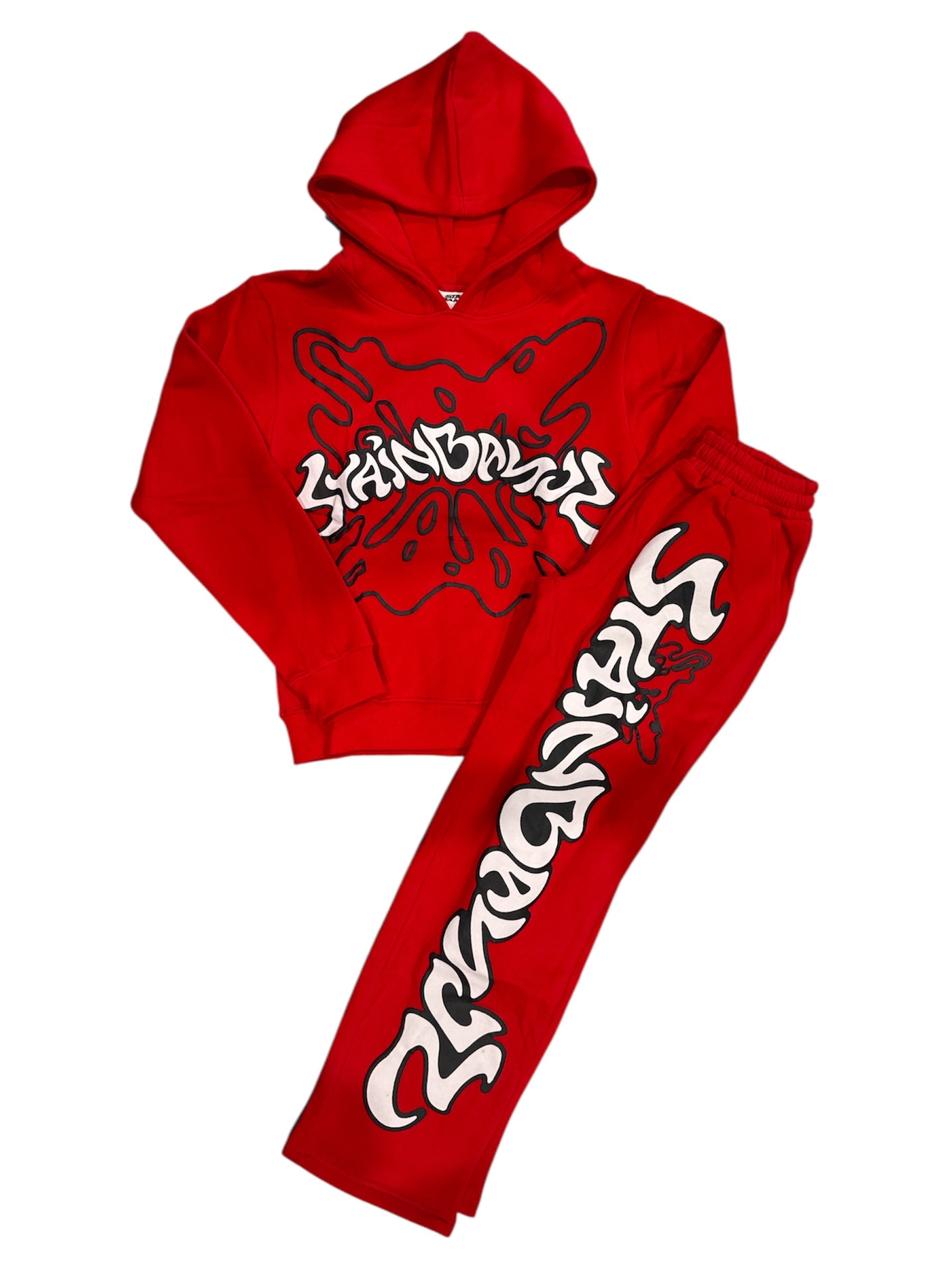 SB Studios Stain Bandz "V2" Red/Black Sweatsuit