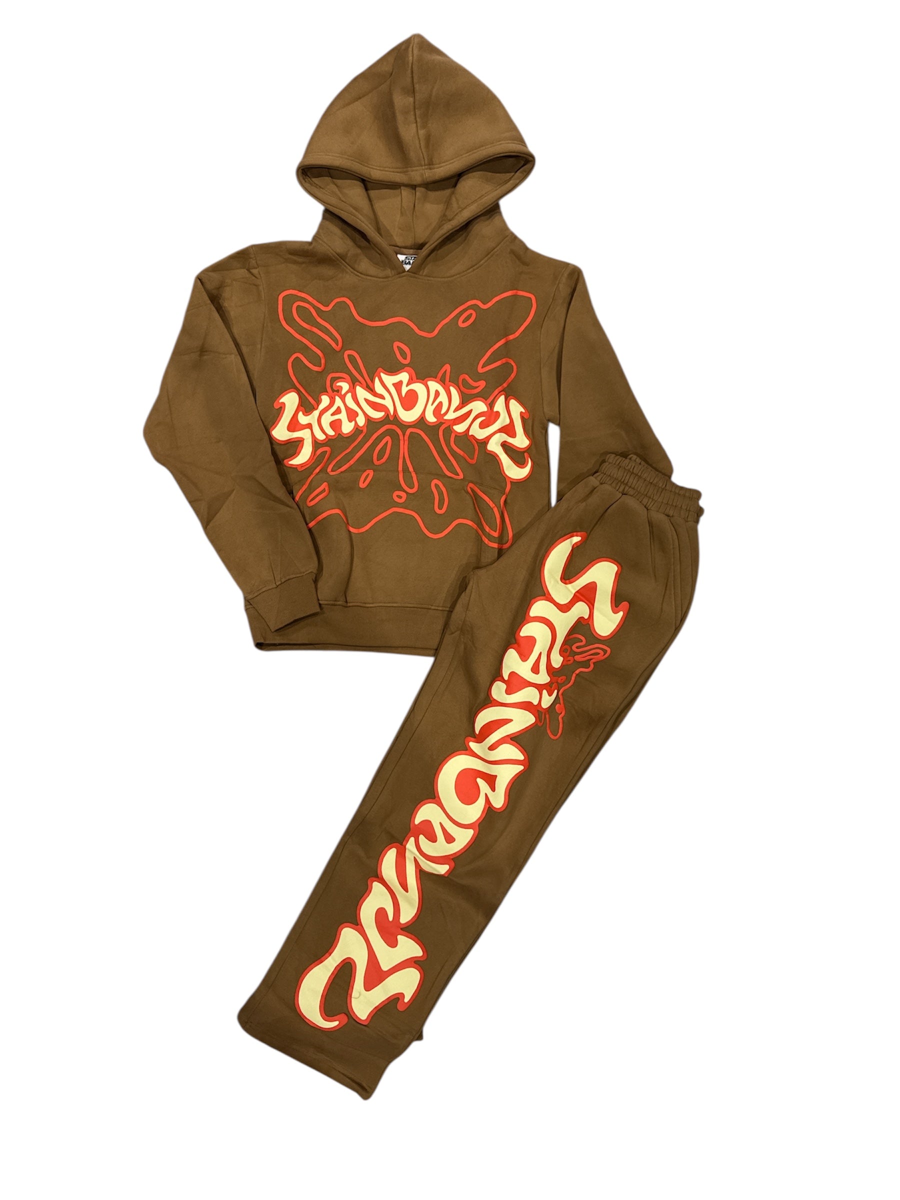 SB Studios Stain Bandz "V2" Brown/Orange Sweatsuit