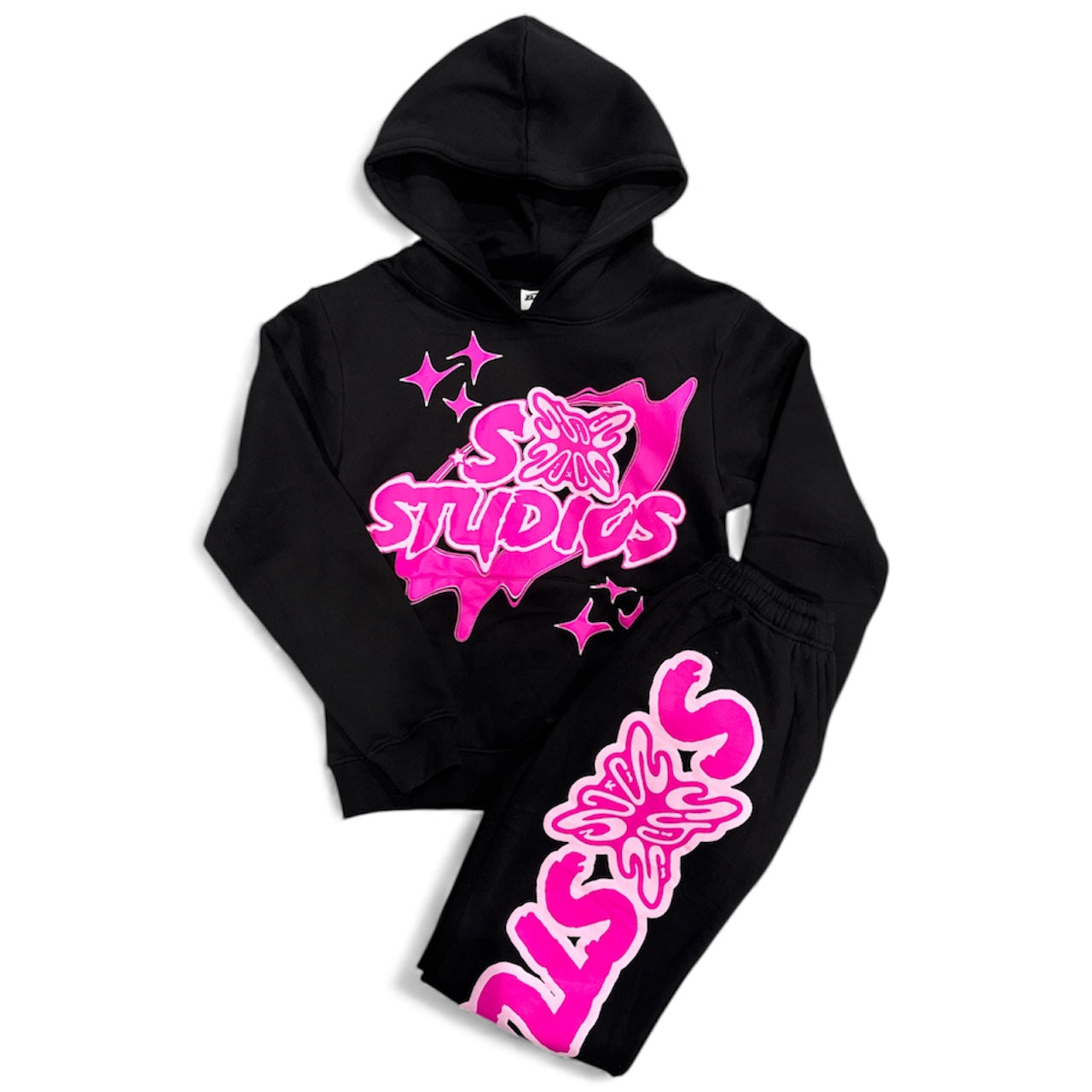 SB Studios Stain Bandz Black/Pink Full Sweatsuit