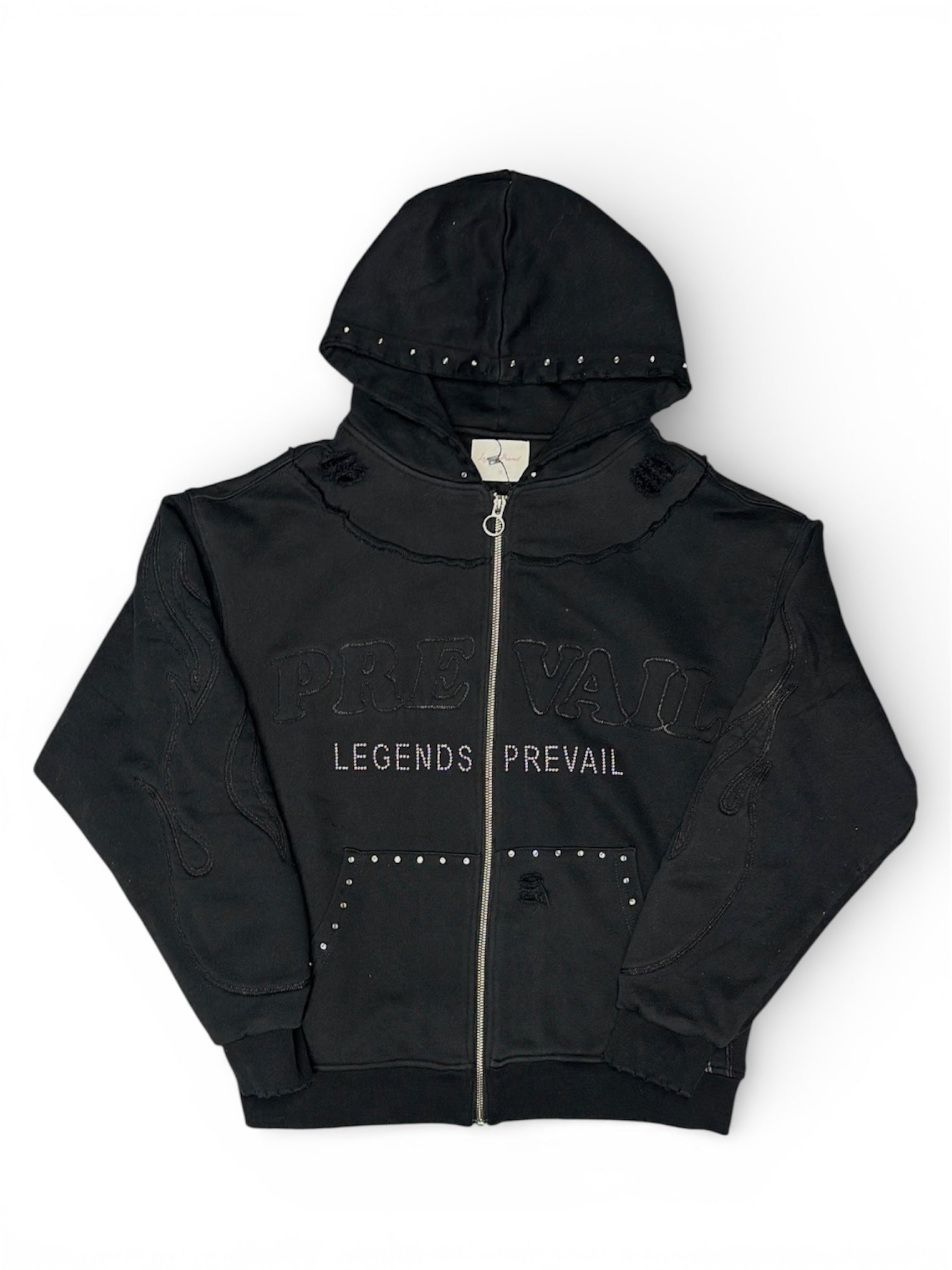 Legends Prevail "Black" Zip-Up Hoodie