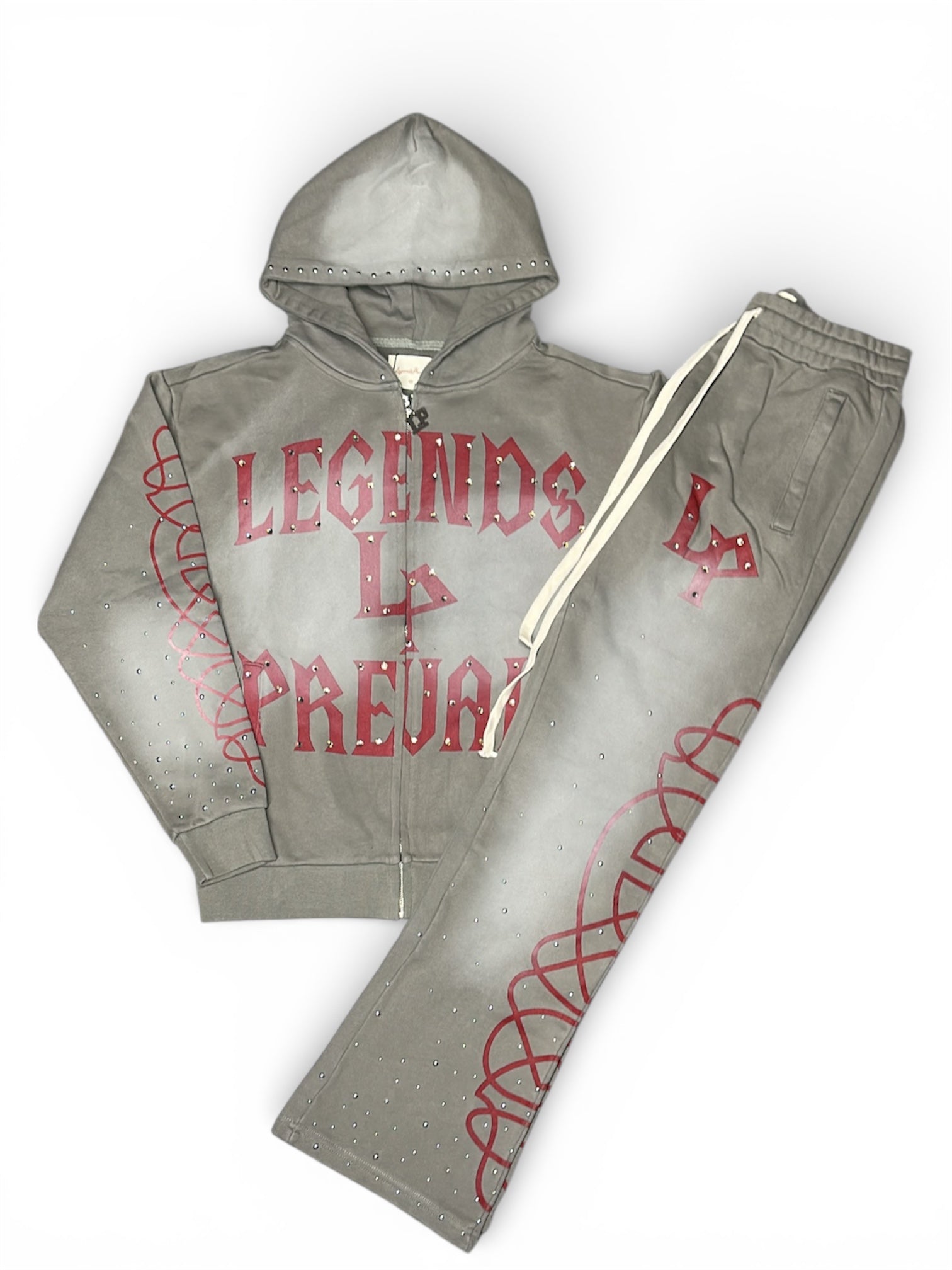 Legends Prevail "Butcher" Grey Full Sweatsuit