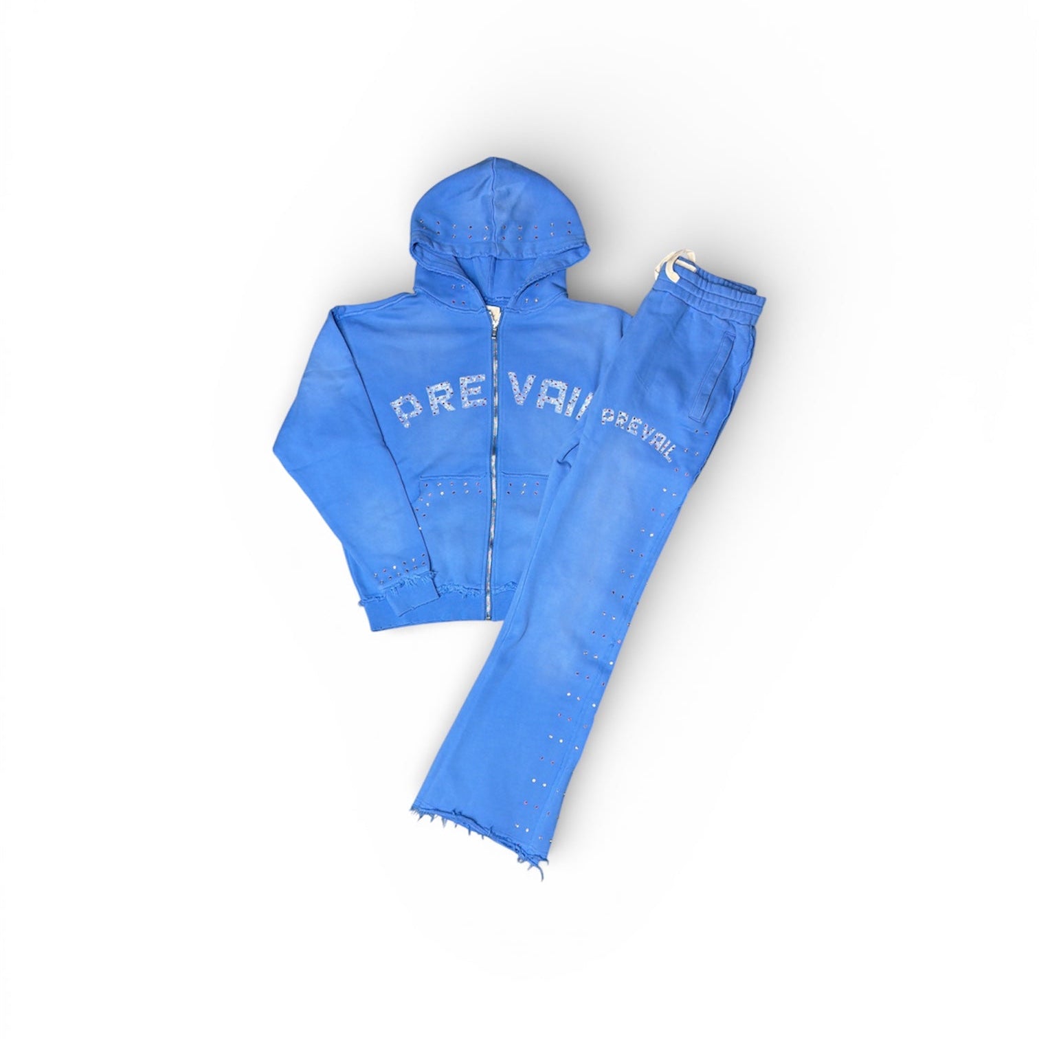Legends Prevail "Signature Rhinestone" Blue Full Sweatsuit