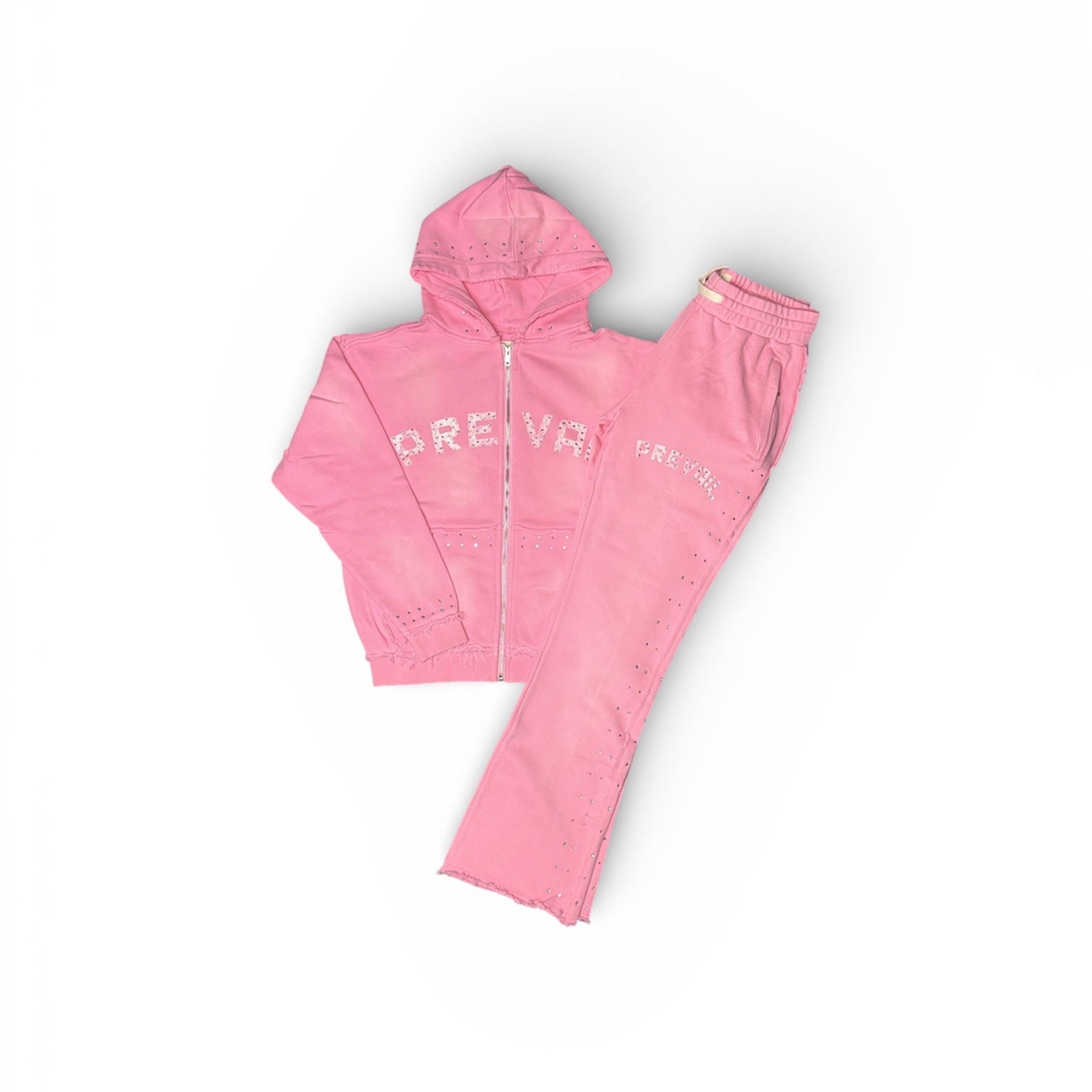 Legends Prevail "Signature Rhinestone" Pink Full Sweatsuit