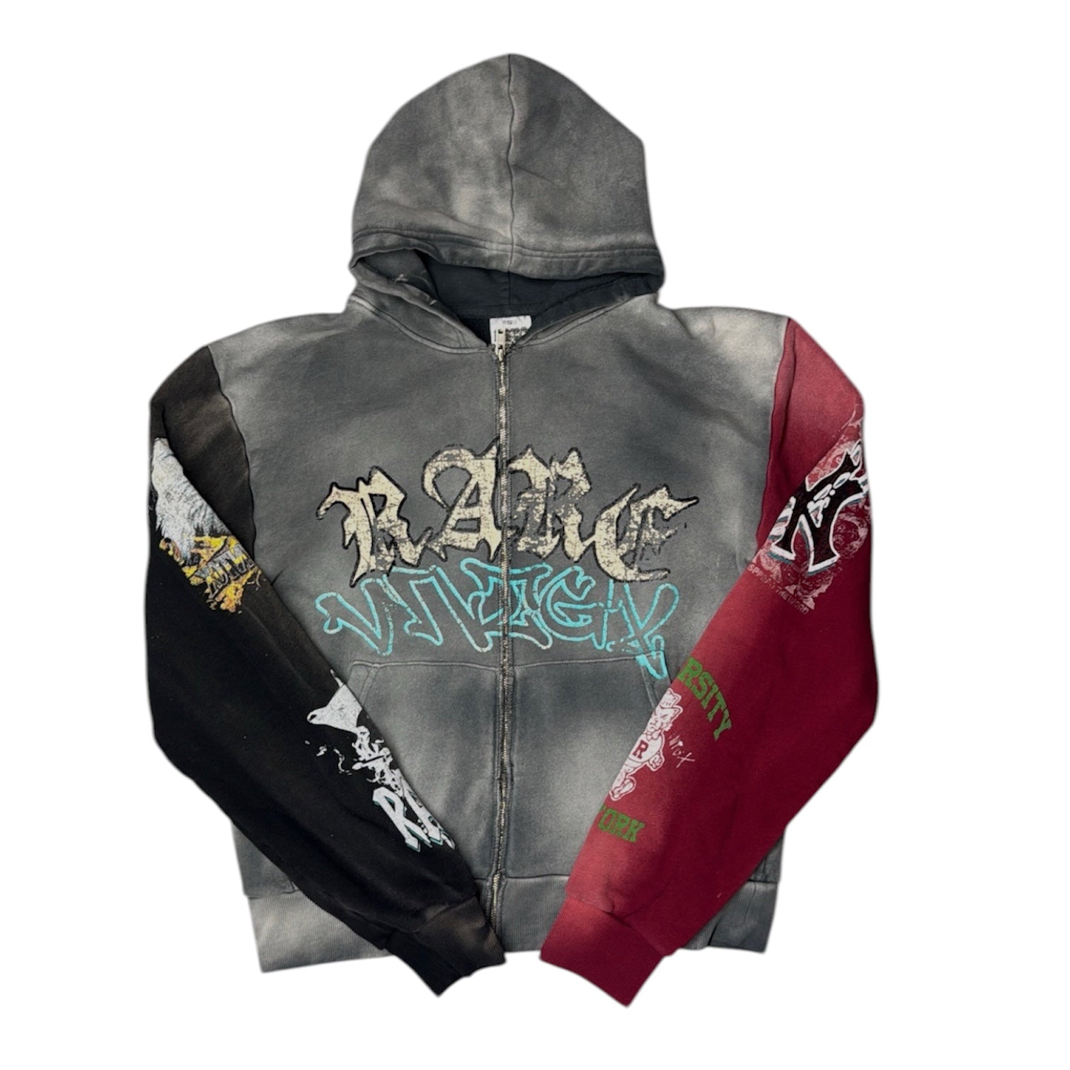 Rare "Graffiti" Zip-Up Hoodie