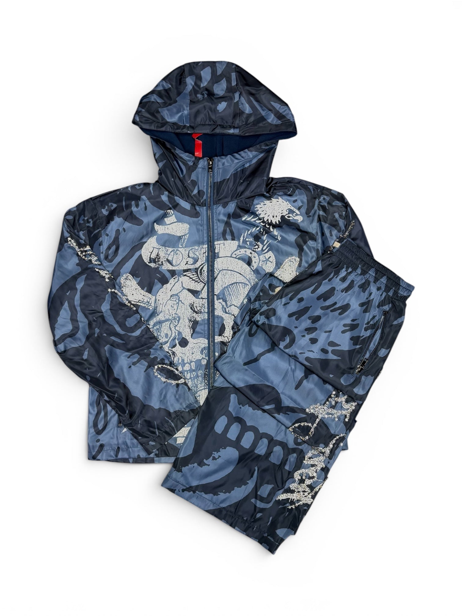 Lost Intricacy "Tiger Ed Hardy" Blue Nylon Full Set