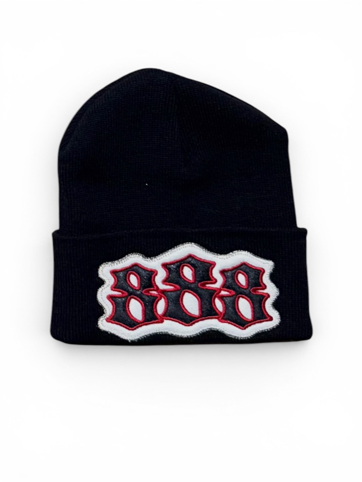 Louev 888 "V-8" Black/Red Beanie