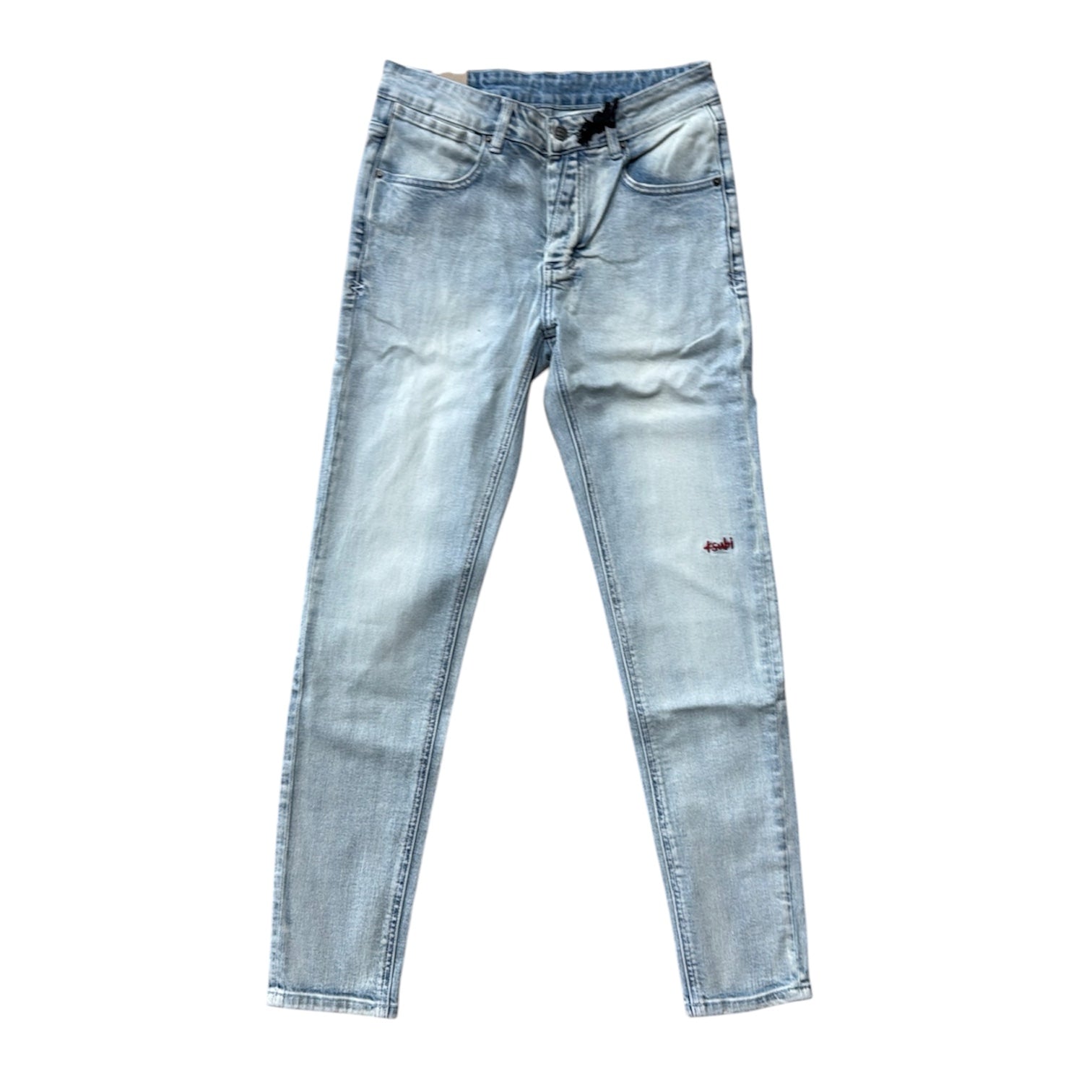 KSUBI Red Embroidery Jeans