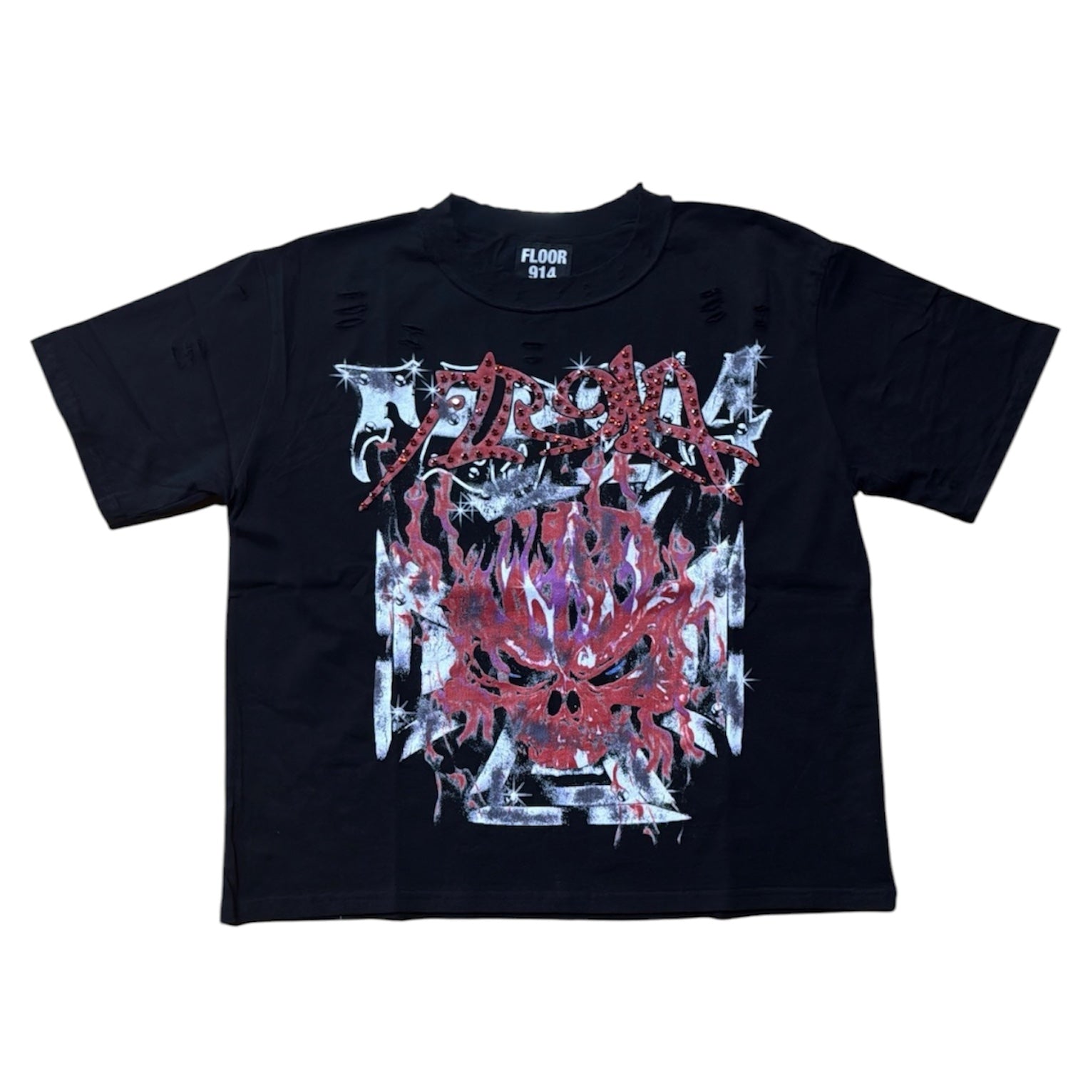 Floor 914 "Scarlet Skull" T-Shirt