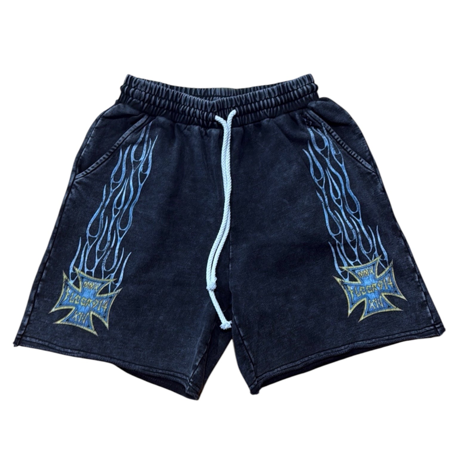 Floor 914 "SkyStricker" Shorts (Black Wash)