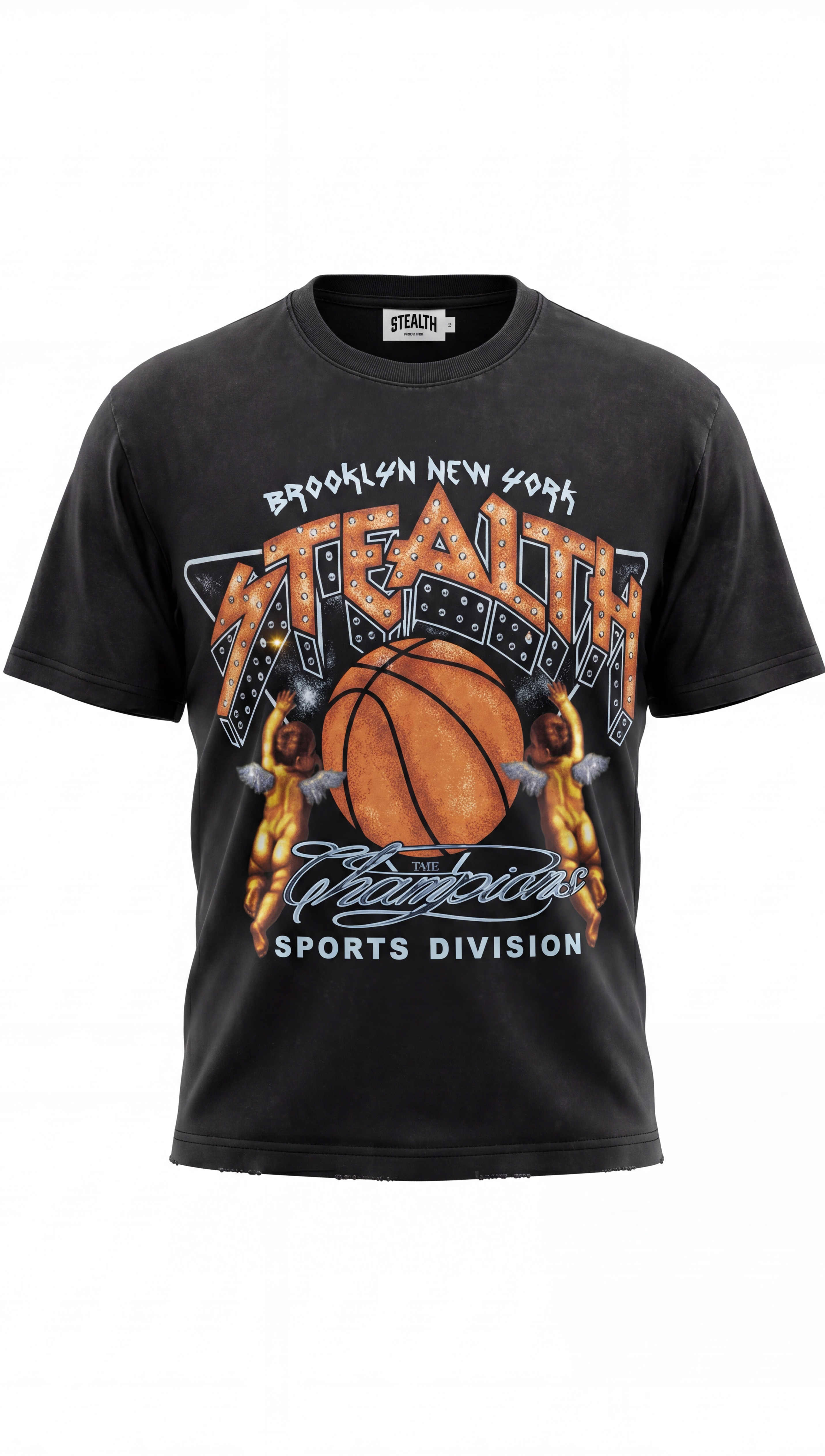 Stealth "Sports Angels" Black Bling T-Shirt