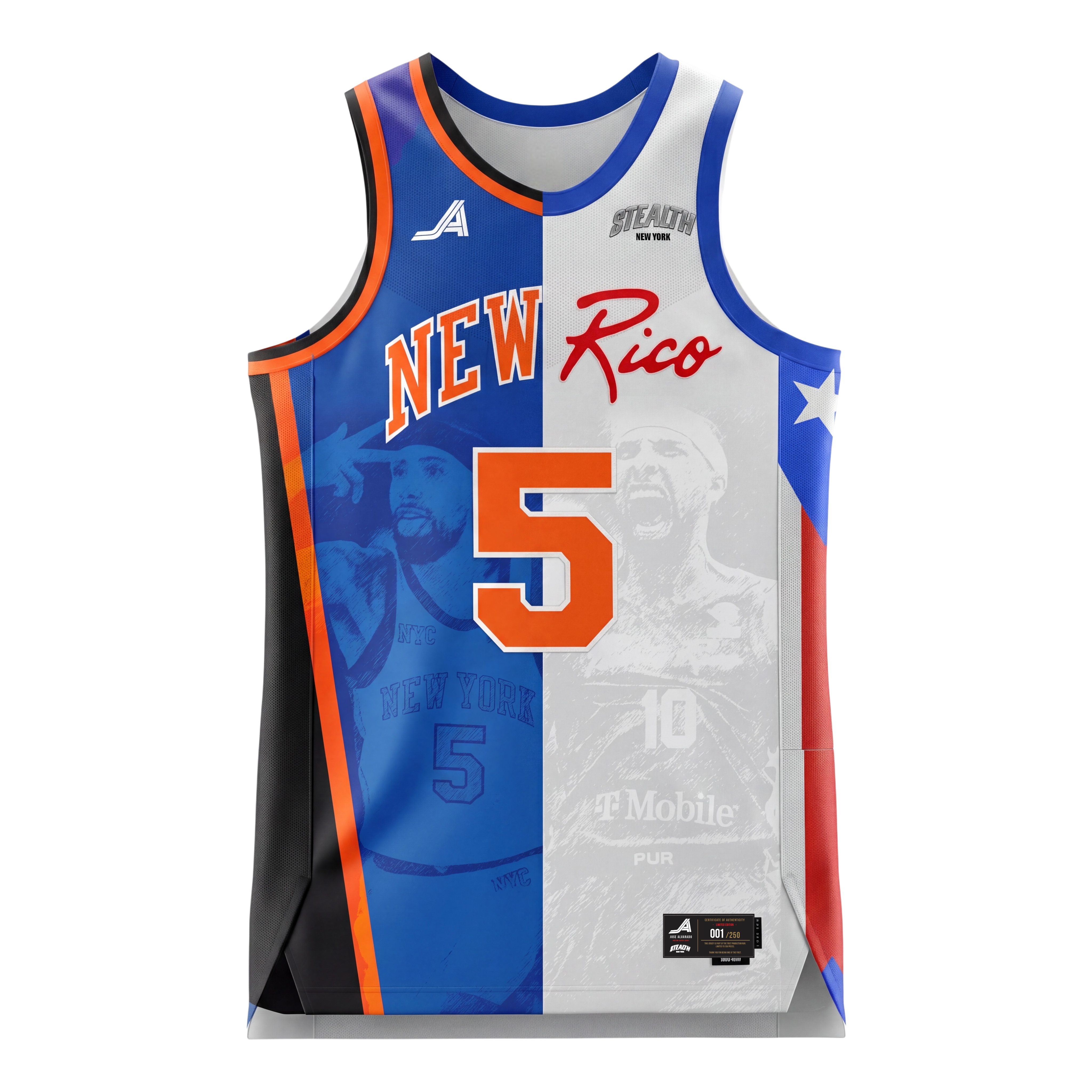 Jose Alvarado "Legacy" NY/PR Official Jersey *Limited Edition Pre-Order*
