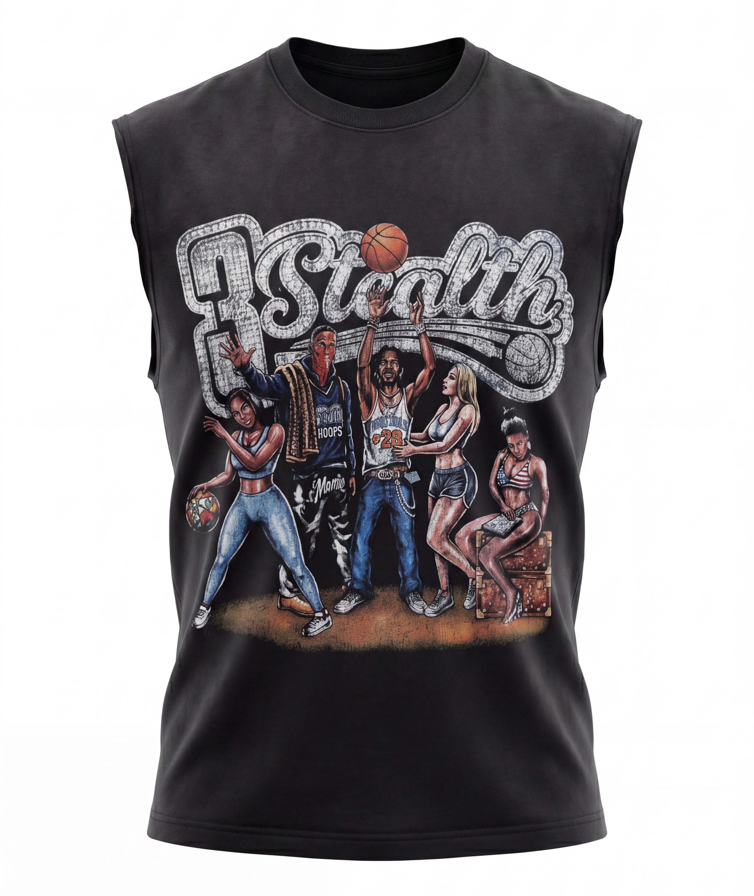 Stealth "Baller" Black Sleeveless Shirt