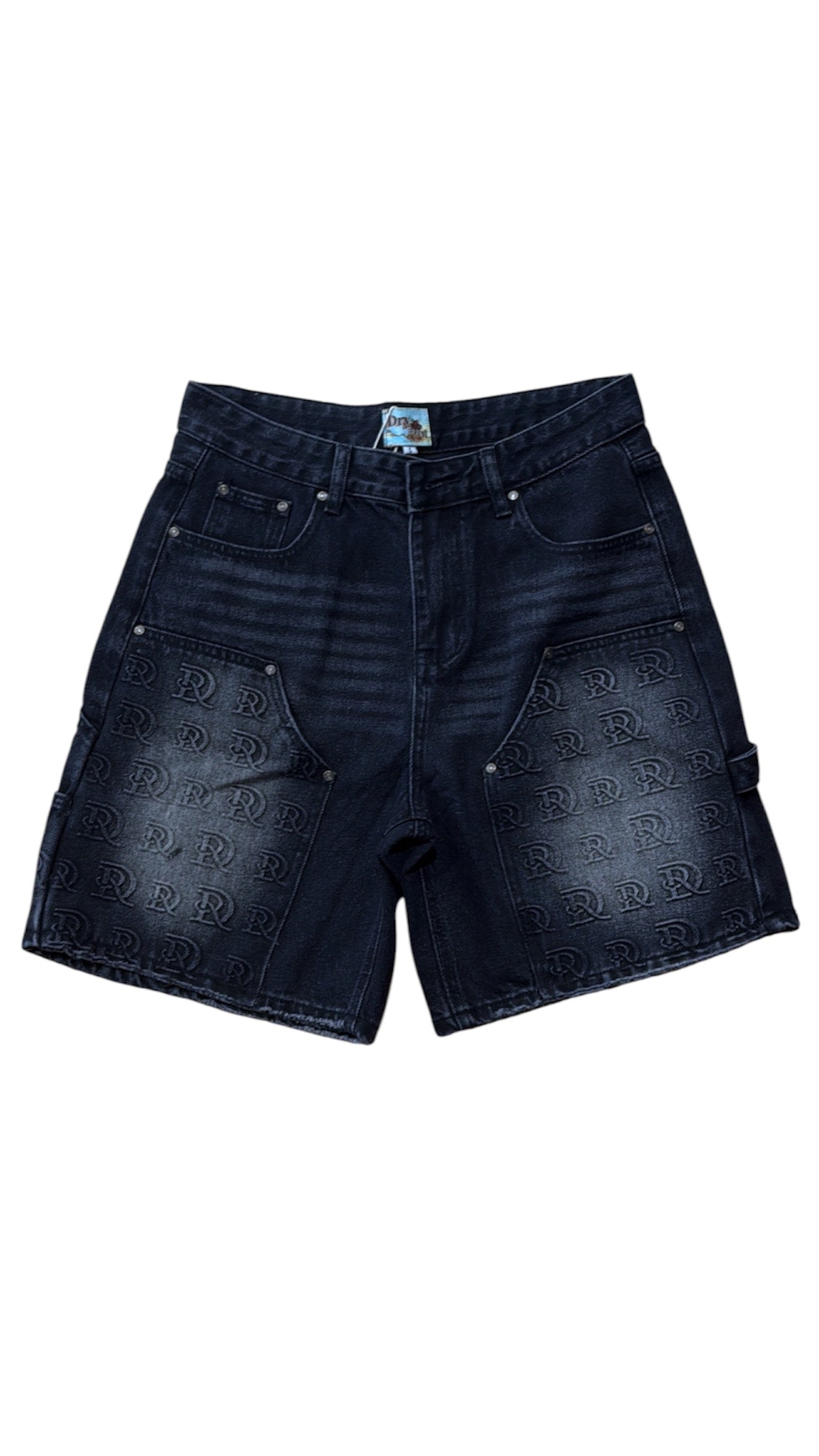 Dry Rot "Dr Double Knee" Black Jean Shorts
