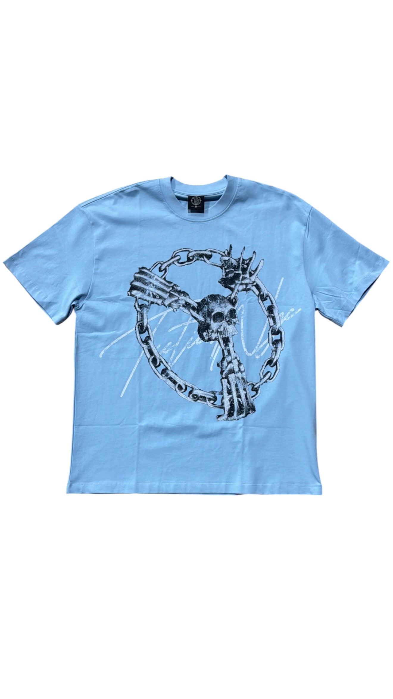 Tactical "Skull Chain" Light Blue T-Shirt