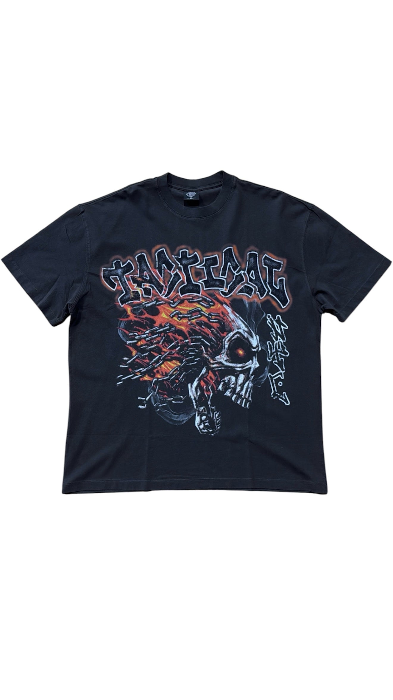 Tactical "Flame" Black Wash T-Shirt