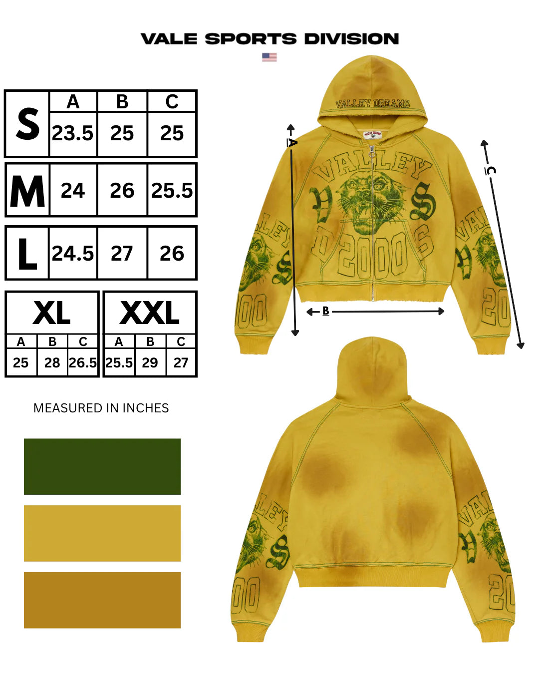 Vale "Brasil" VS 2000 Zip-Up Hoodie