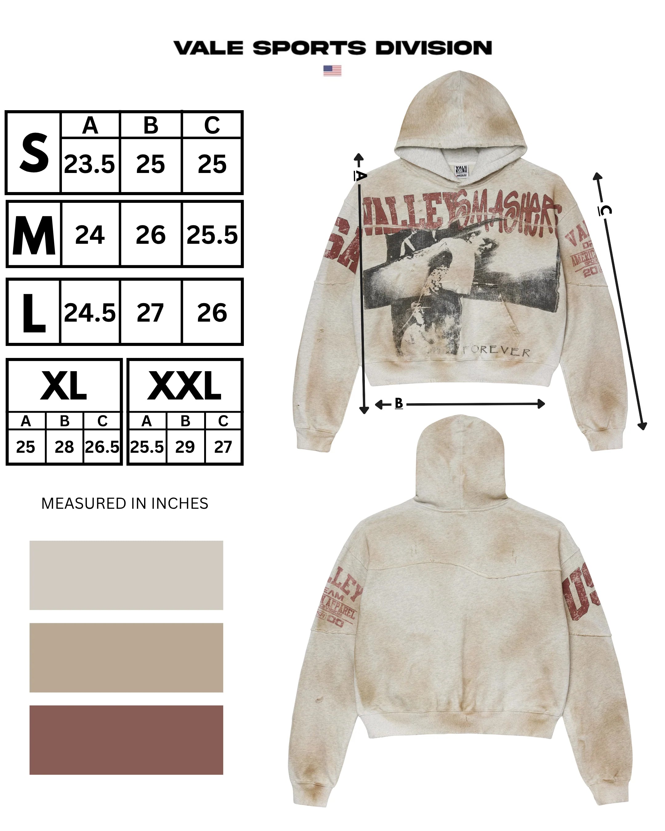 Vale "Smasher" Bone Pullover Hoodie