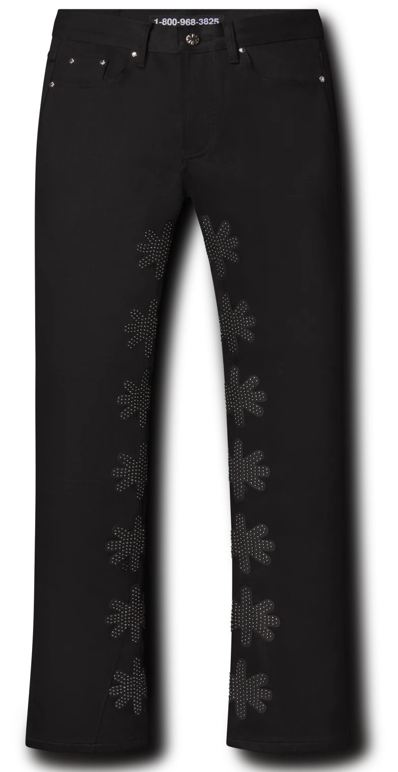 Lost SHDWS Black/Black Studded Denim Jeans