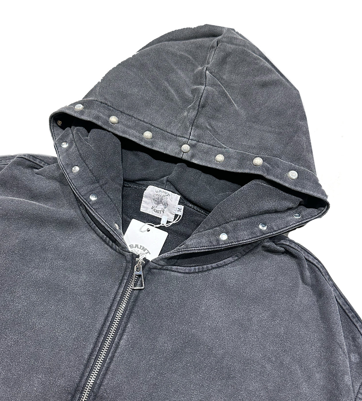 Saint Vanity "French Terry" Black Zip-Up