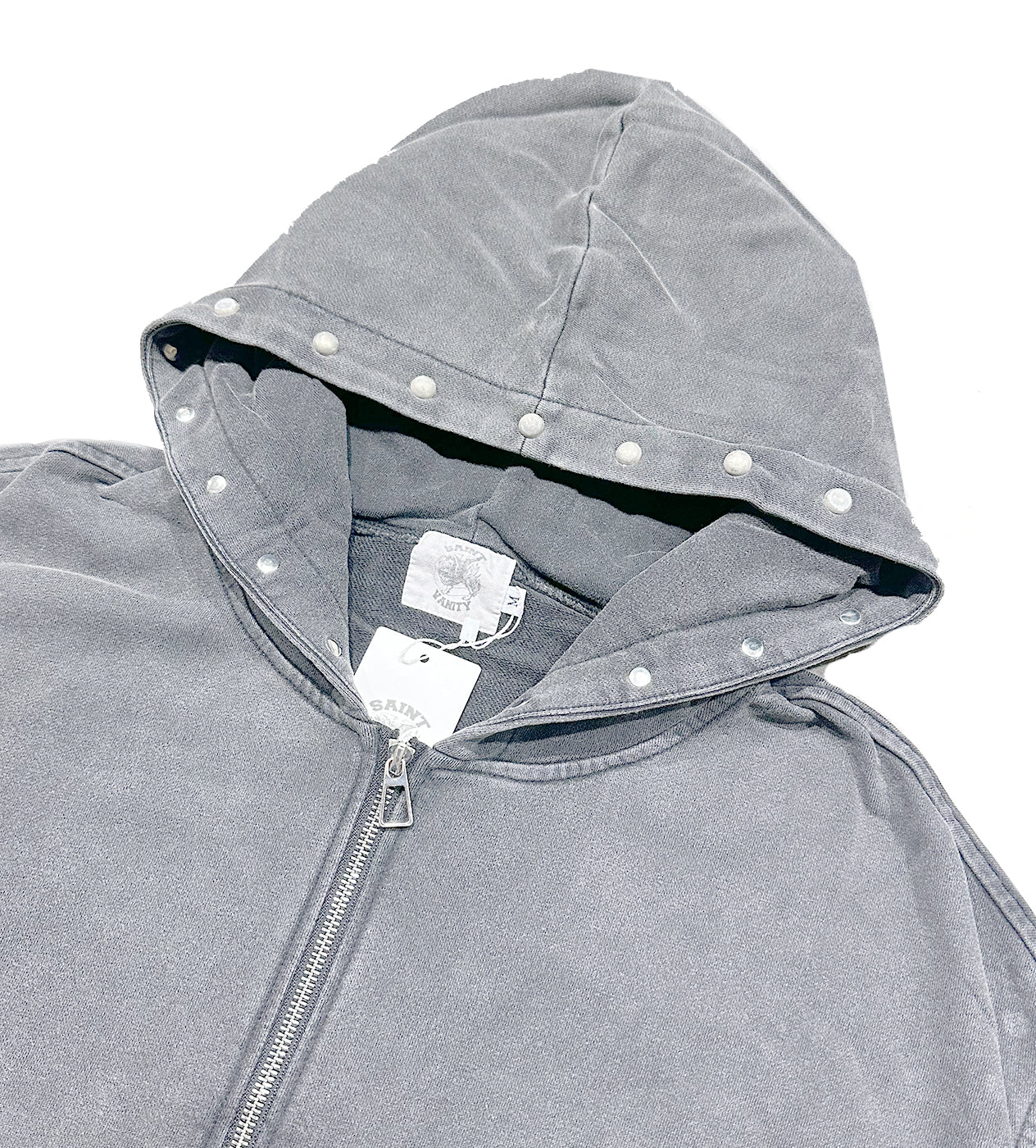 Saint Vanity "French Terry" Grey Zip-Up
