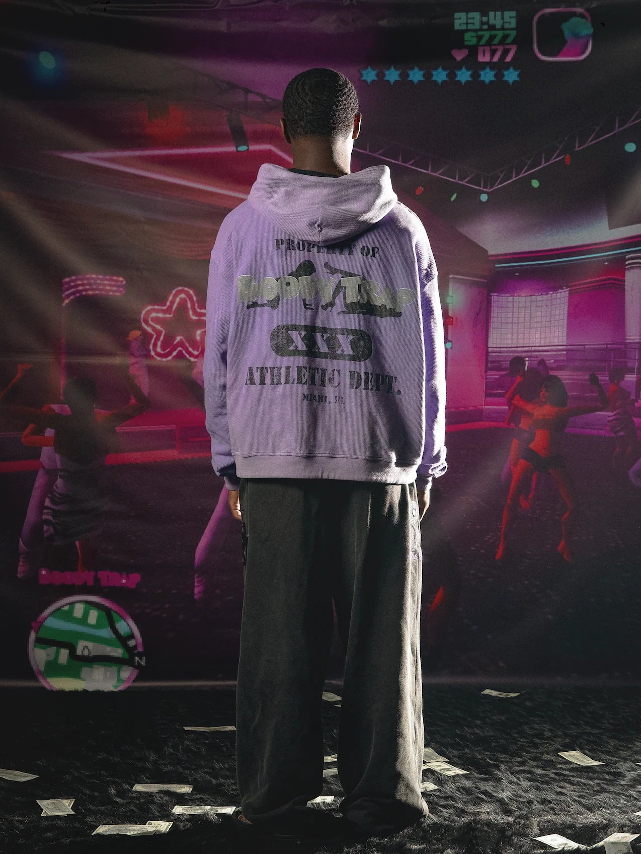 Triple 7s "Trap" Reversible Zip-Up Hoodie