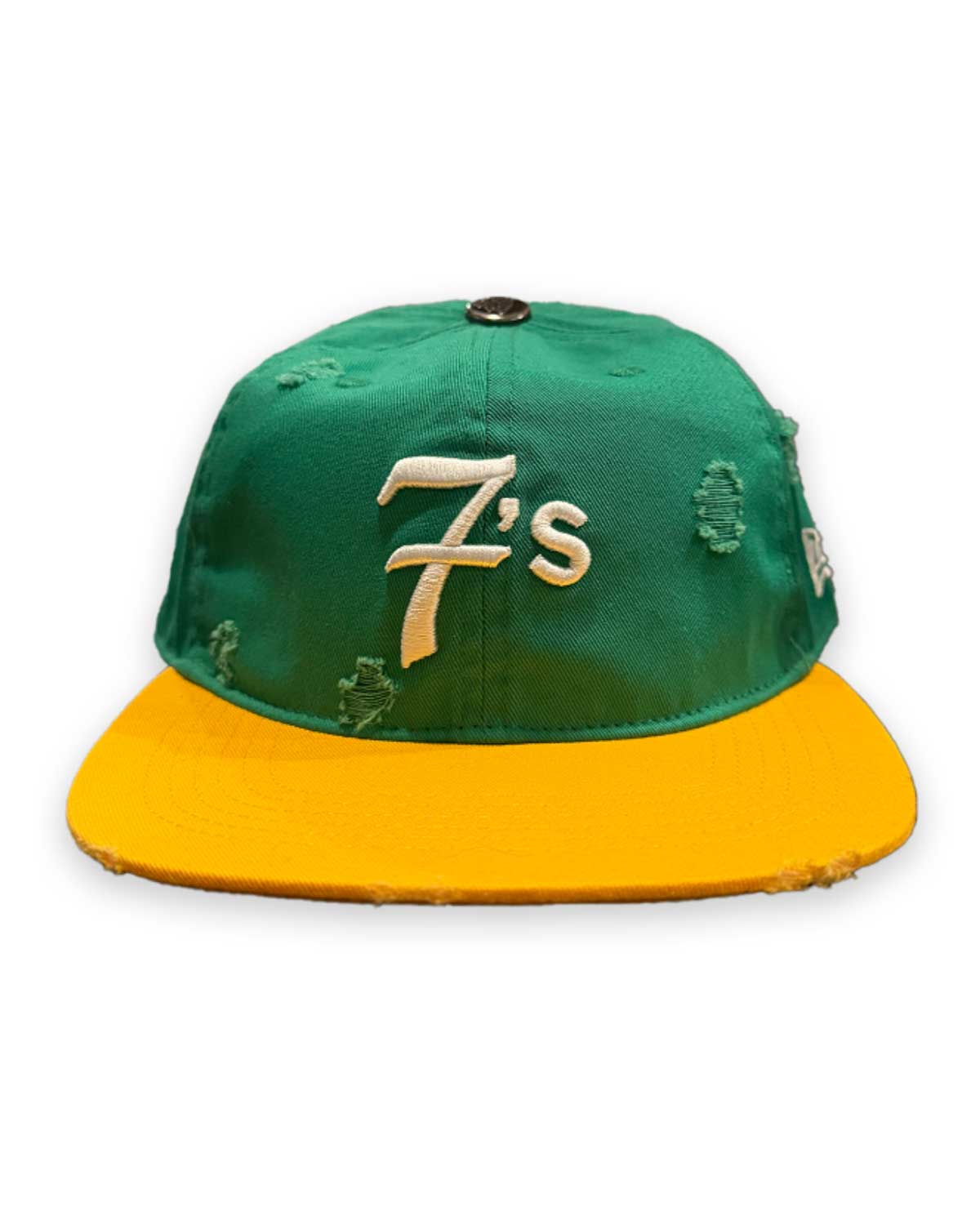 Triple 7s "Green/Yellow" Snapback Hat