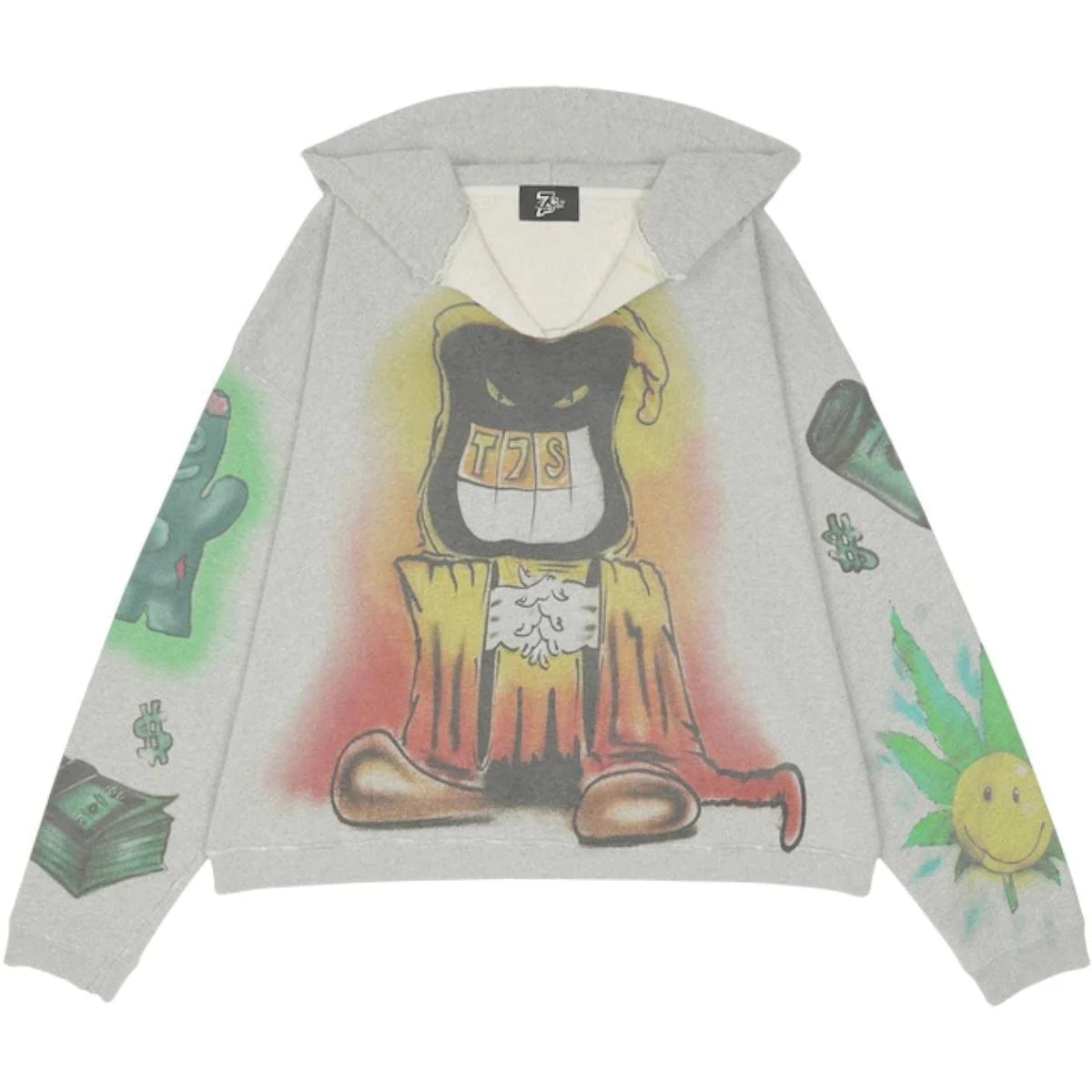 Triple 7s "Vice" Grey Hoodie