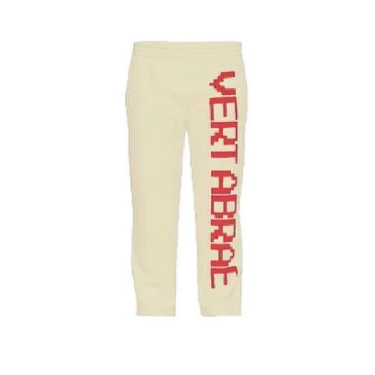 Vertabrae Cream/Red Sweat Pants