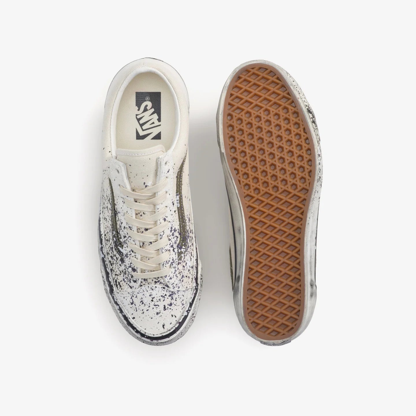 Vans "Paint Splatter" Old Skool 36 Turtle Dove Shoes