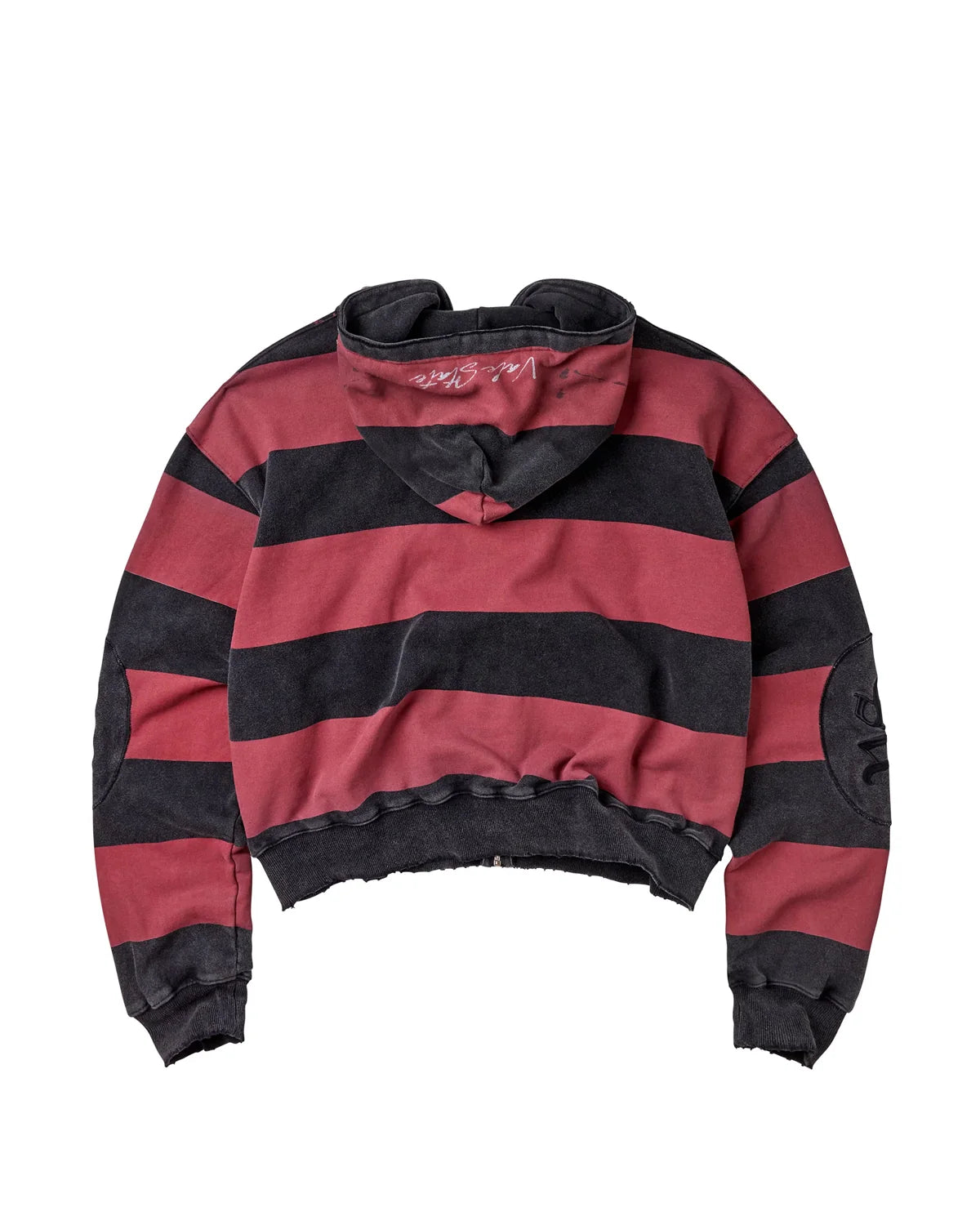 Vale "ATL" Striped Zip-Up Hoodie