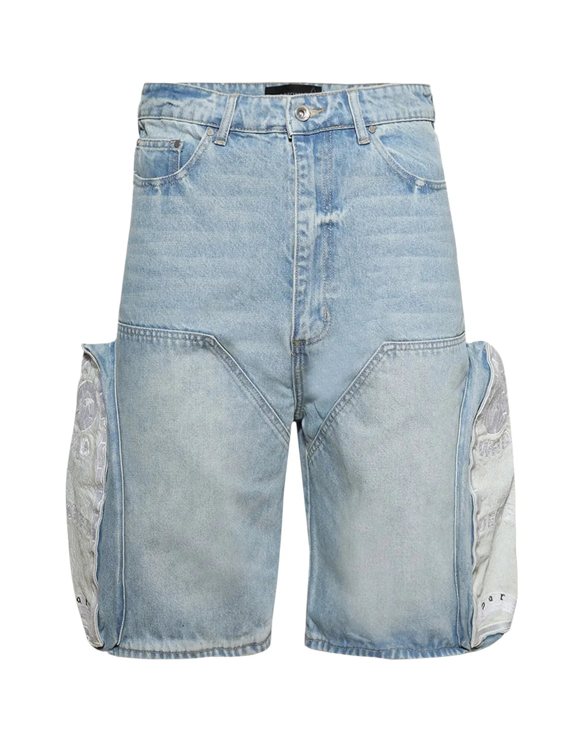 Who Decides War "Skyside" Embroidery Jean Shorts