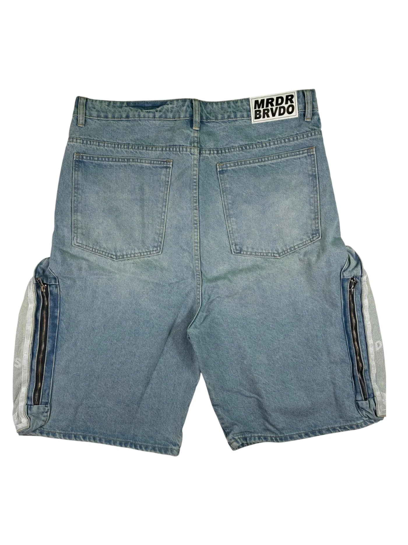 Who Decides War "Skyside" Embroidery Jean Shorts