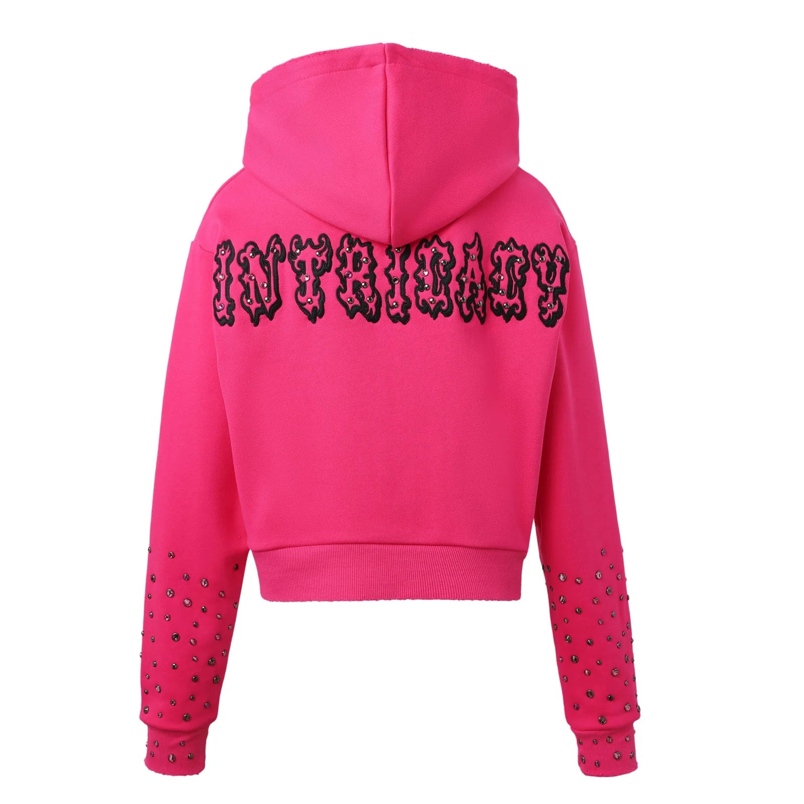 Lost Intricacy "Hot Pink Patch" Zip-Up Hoodie (Women)