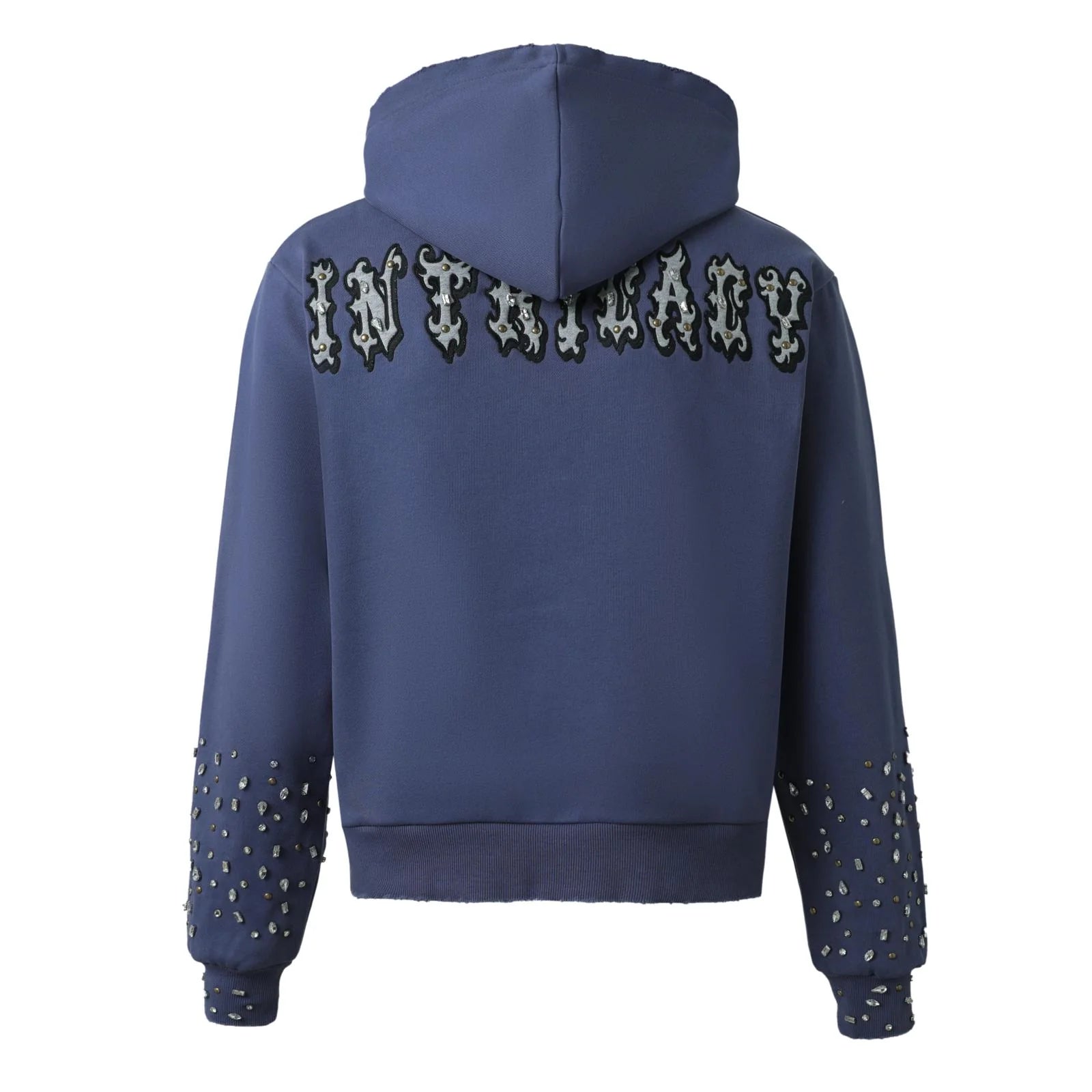 Lost Intricacy "Patches" Blue Zip-Up Hoodie