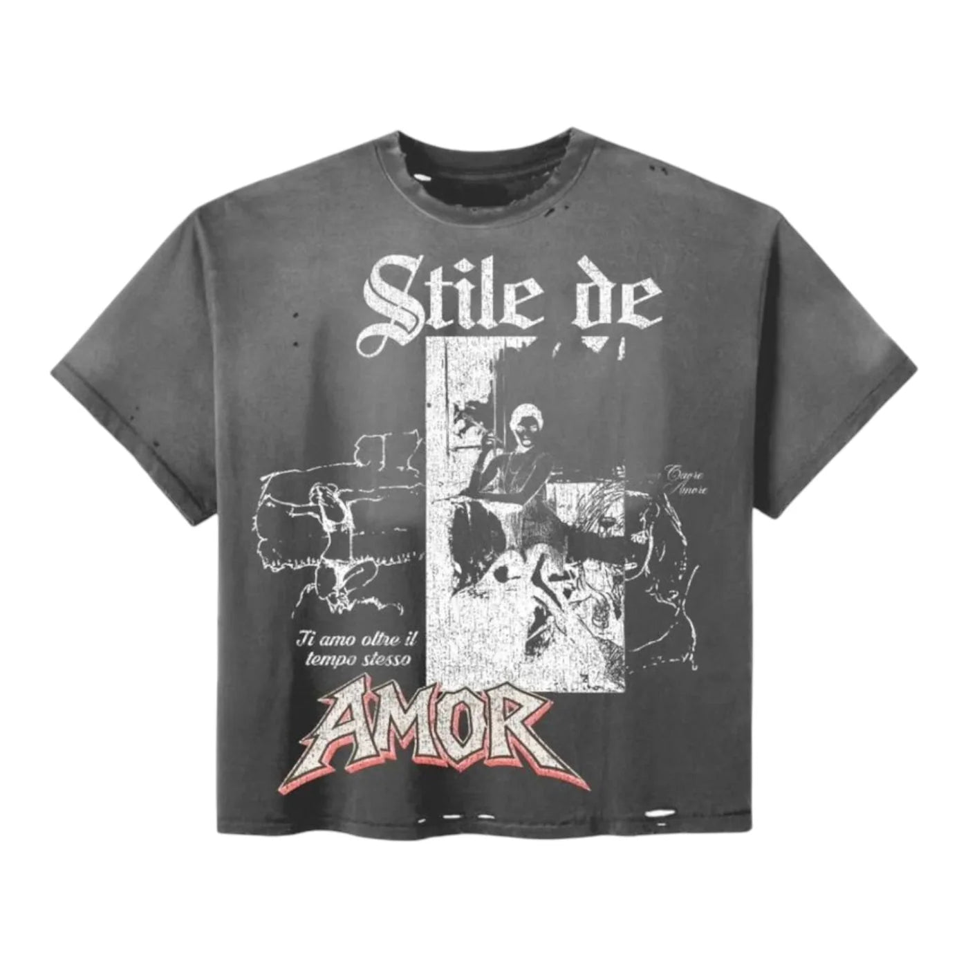 Stile De Amor "Stresso" Grey T-Shirt