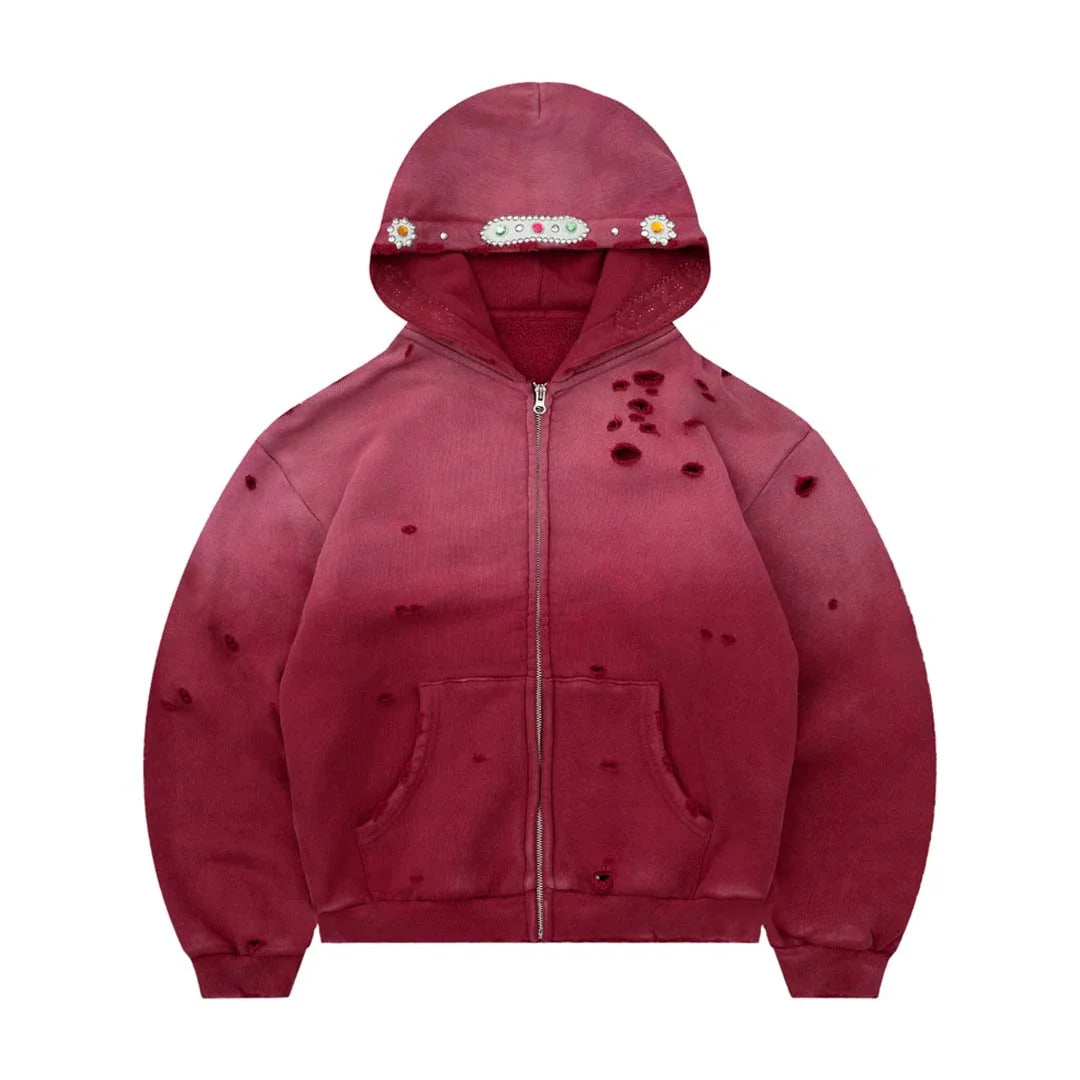 Bravest Studios "Red Sapphire" Zip-Up Hoodie