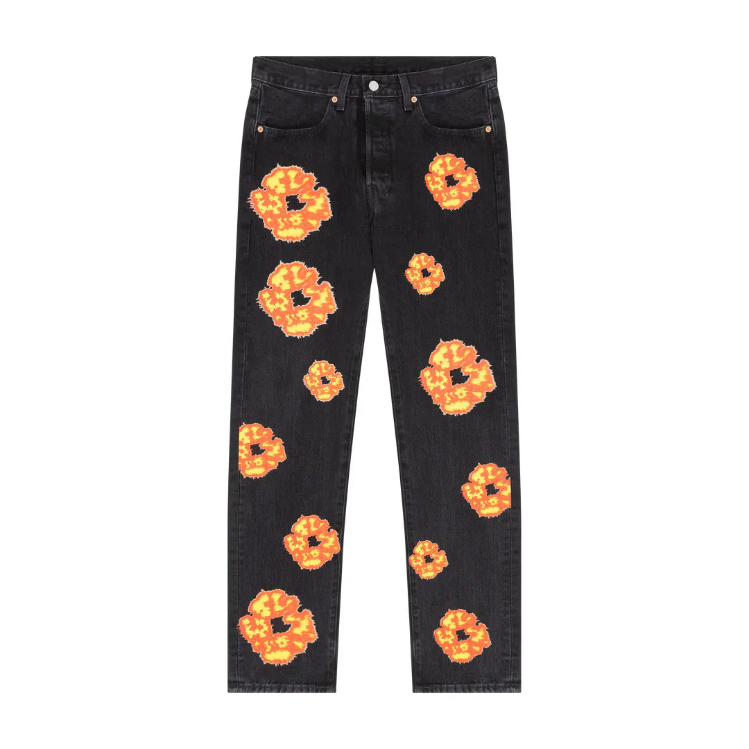 Denim Tears "Offset Tears" Black Jeans