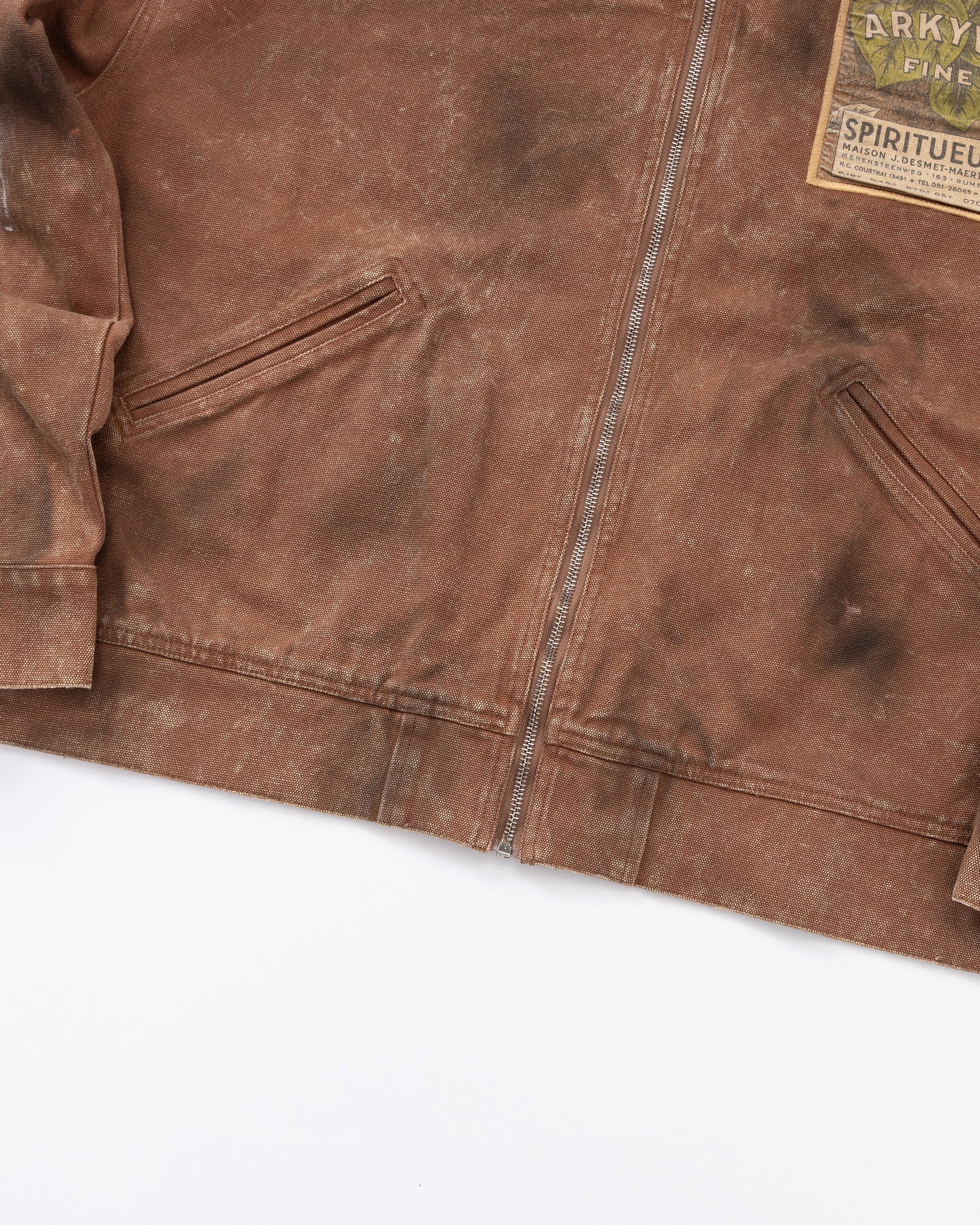 Arkyve "Wine Label" Distressed Work Jacket