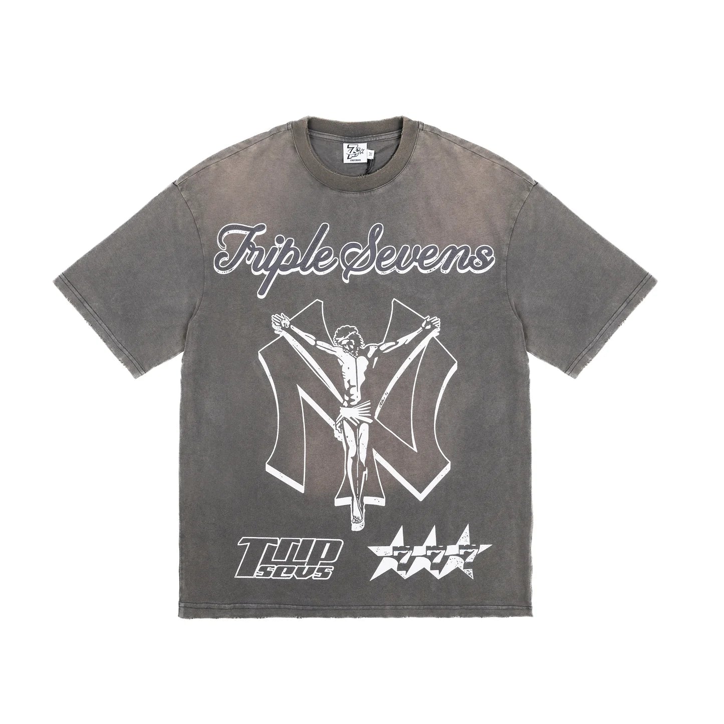 Triple 7 "NY Savior" Grey T-Shirt