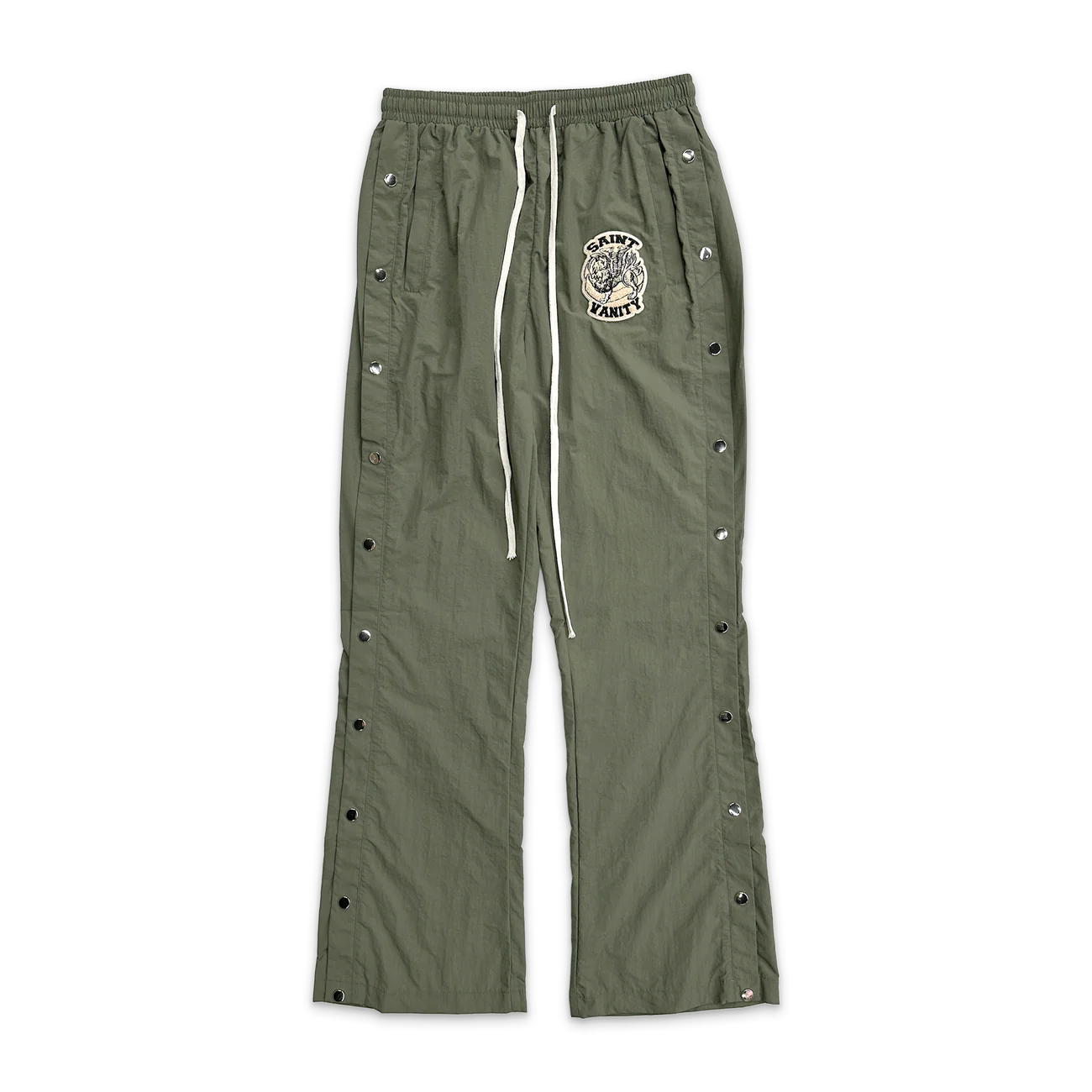 Saint Vanity "Army Green" Nylon Track Pants