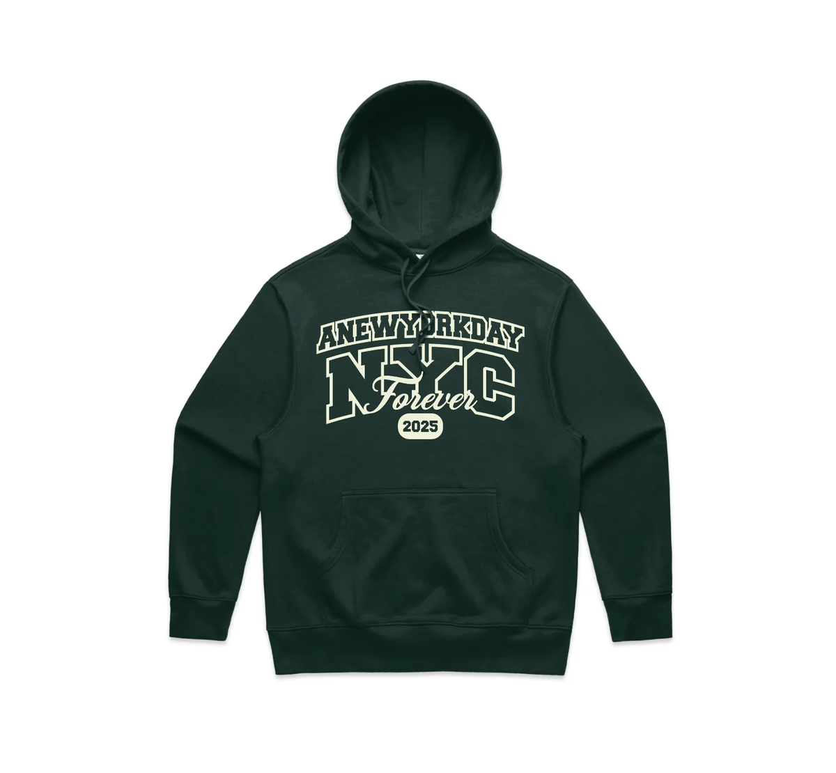 A New York Day "NYC Forever" Hoodie (Pine Green)
