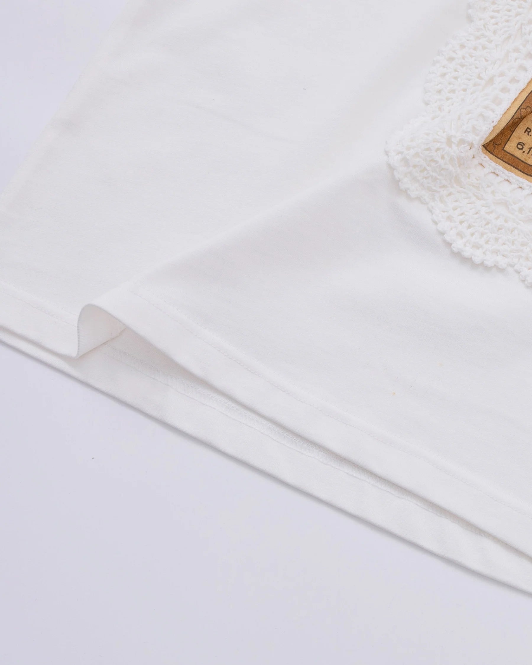 Arkyve "Crochet Wine Label" White T-Shirt