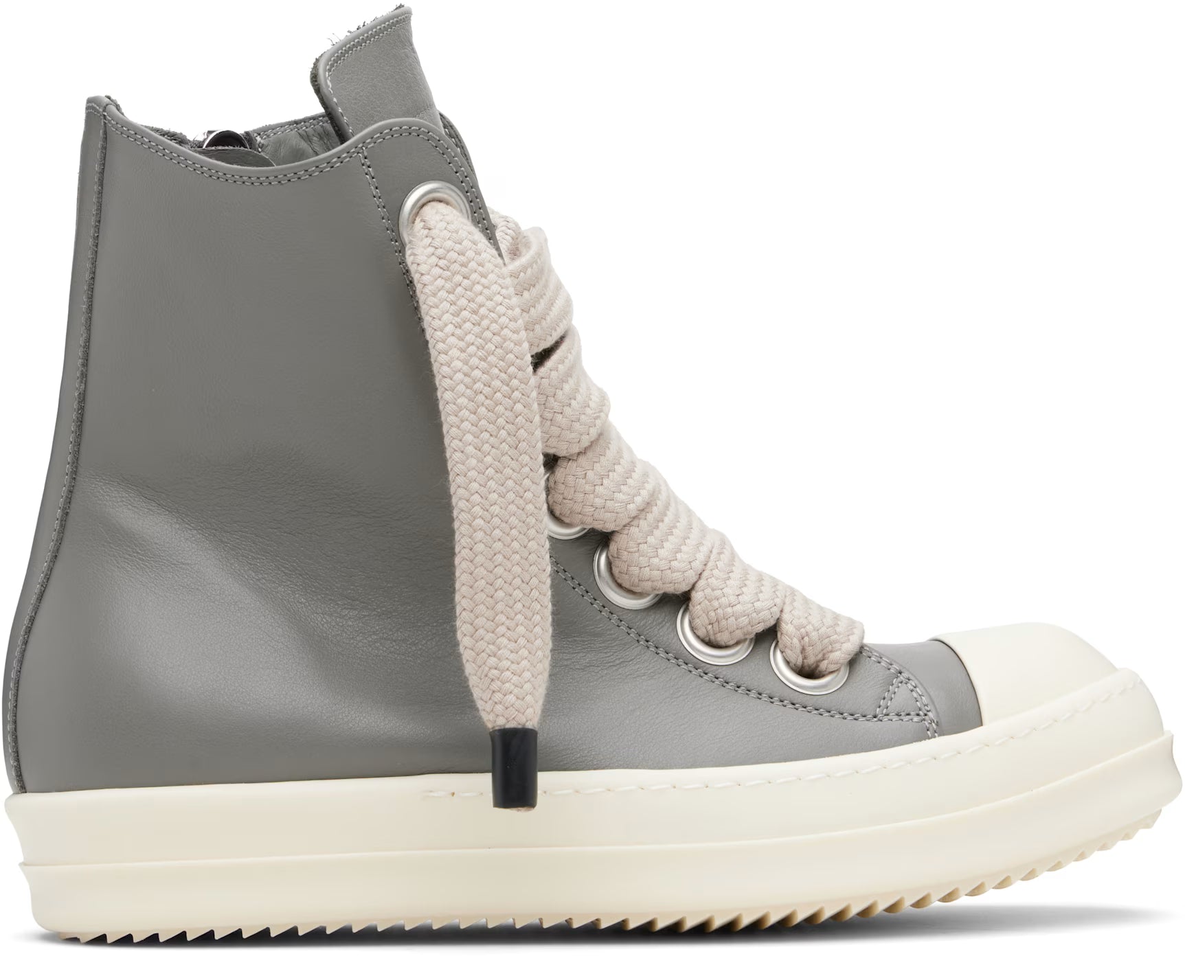 Rick Owens Mainline "Washed Indigo & Milk" Jumbo Lace Sneakers